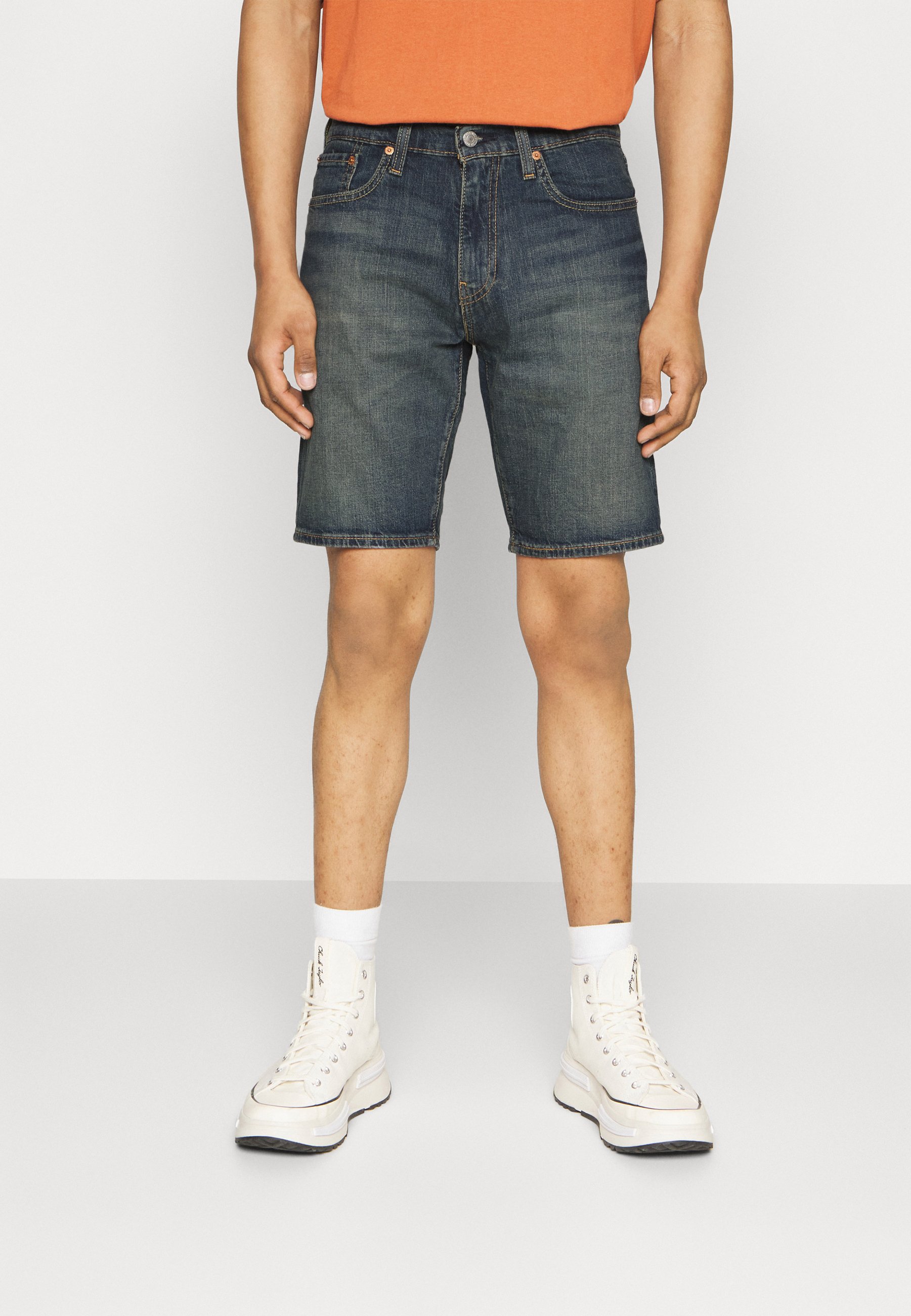 Levi's® 405 STANDARD - Denim shorts - dark blue denim/blue/dark-blue denim