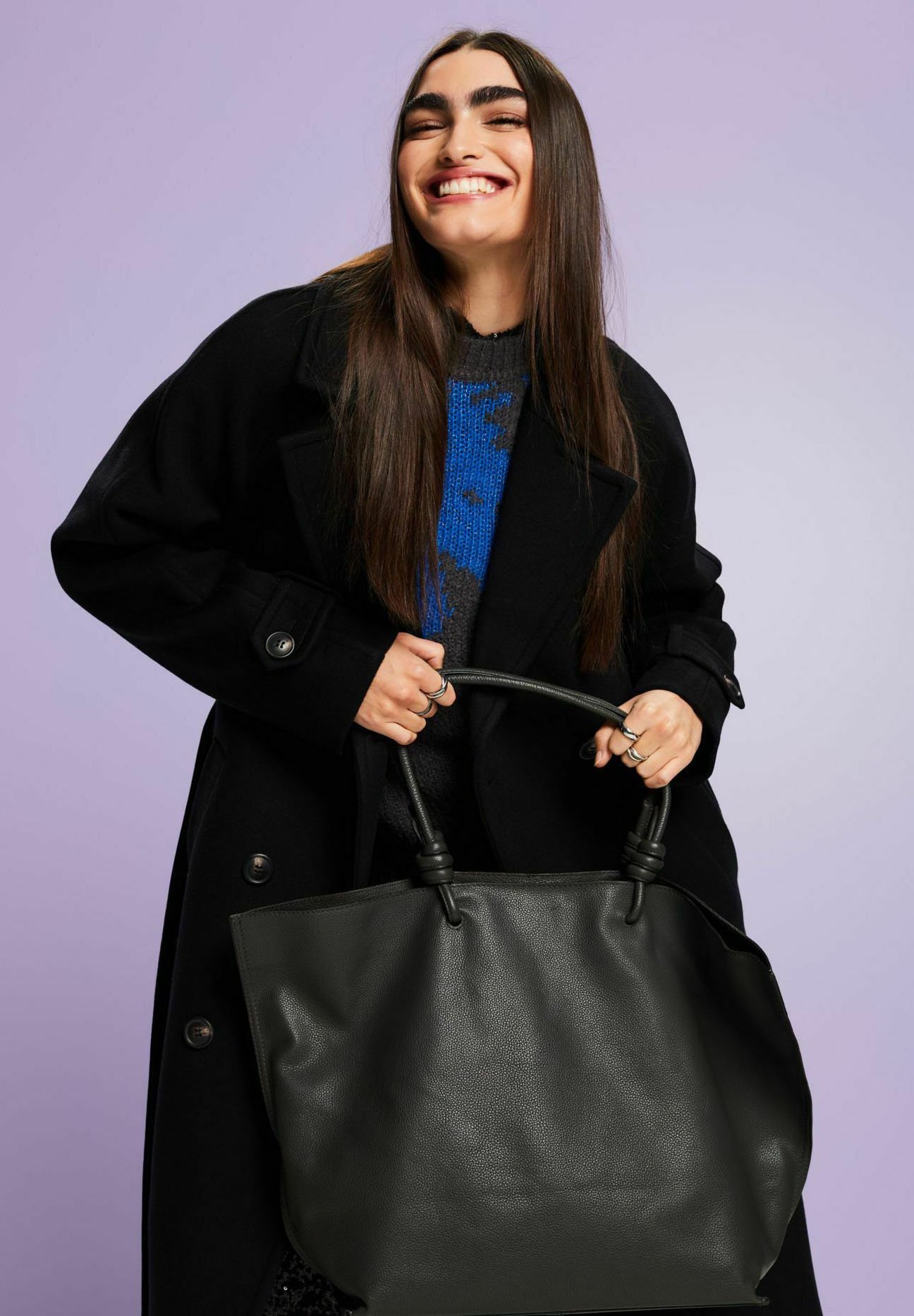 Esprit Tote bag - dark grey