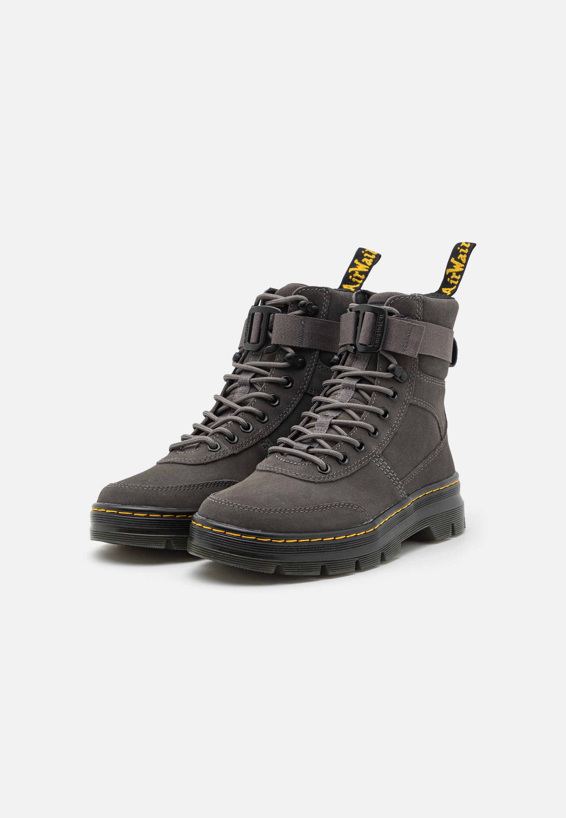Dr. Martens COMBS TECH UNISEX - Lace-up ankle boots - gunmetal/dark grey