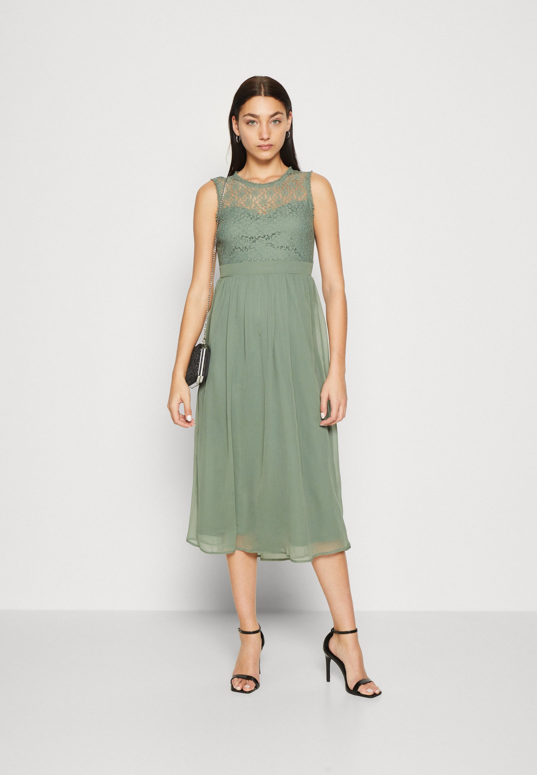 Vero Moda VMMIA BACK DRESS - Cocktail dress / Party dress - laurel wreath/green