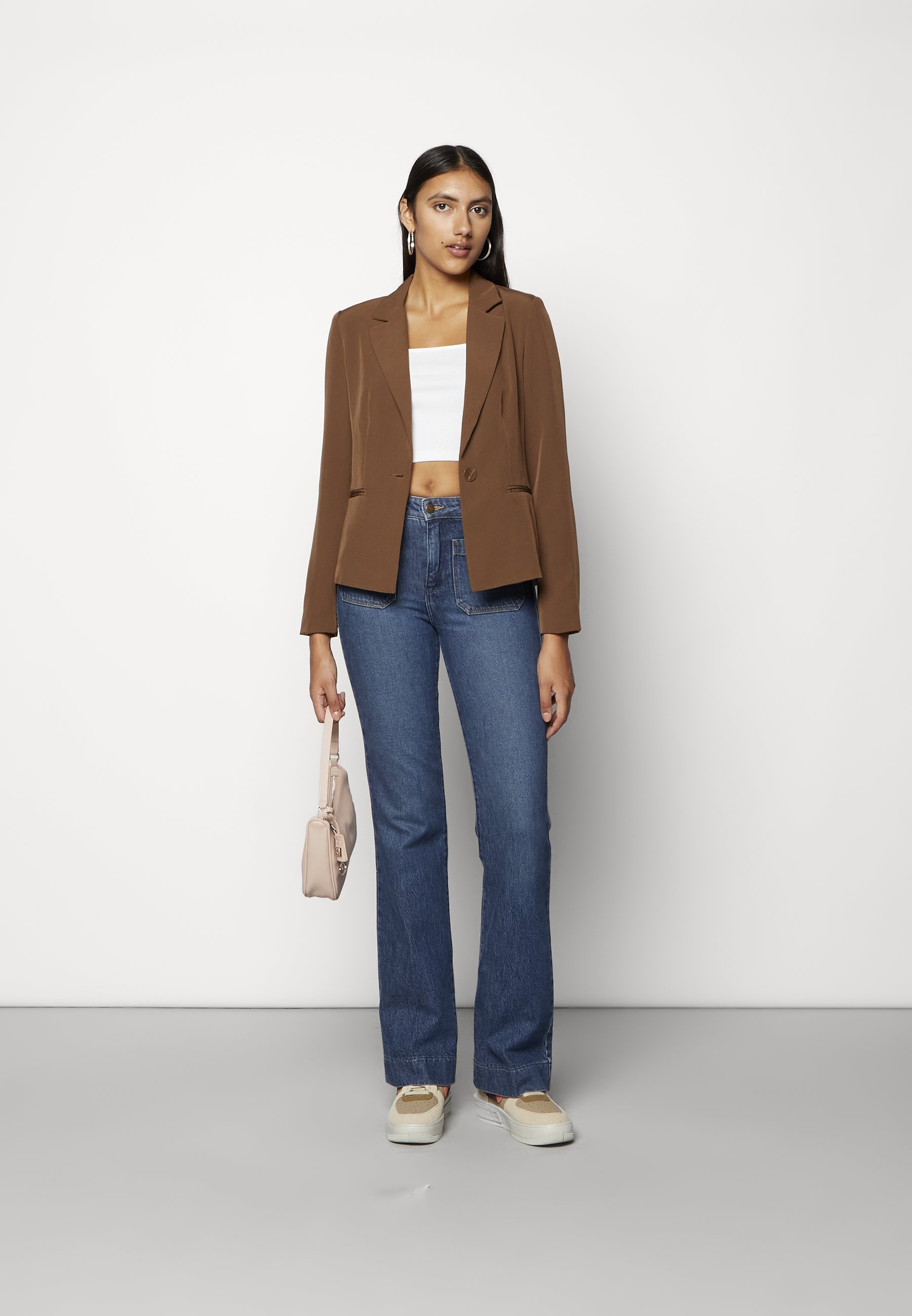 ONLY ONLSELMA ASTRID LIFE PLEAT  - Blazer - carafe/brown