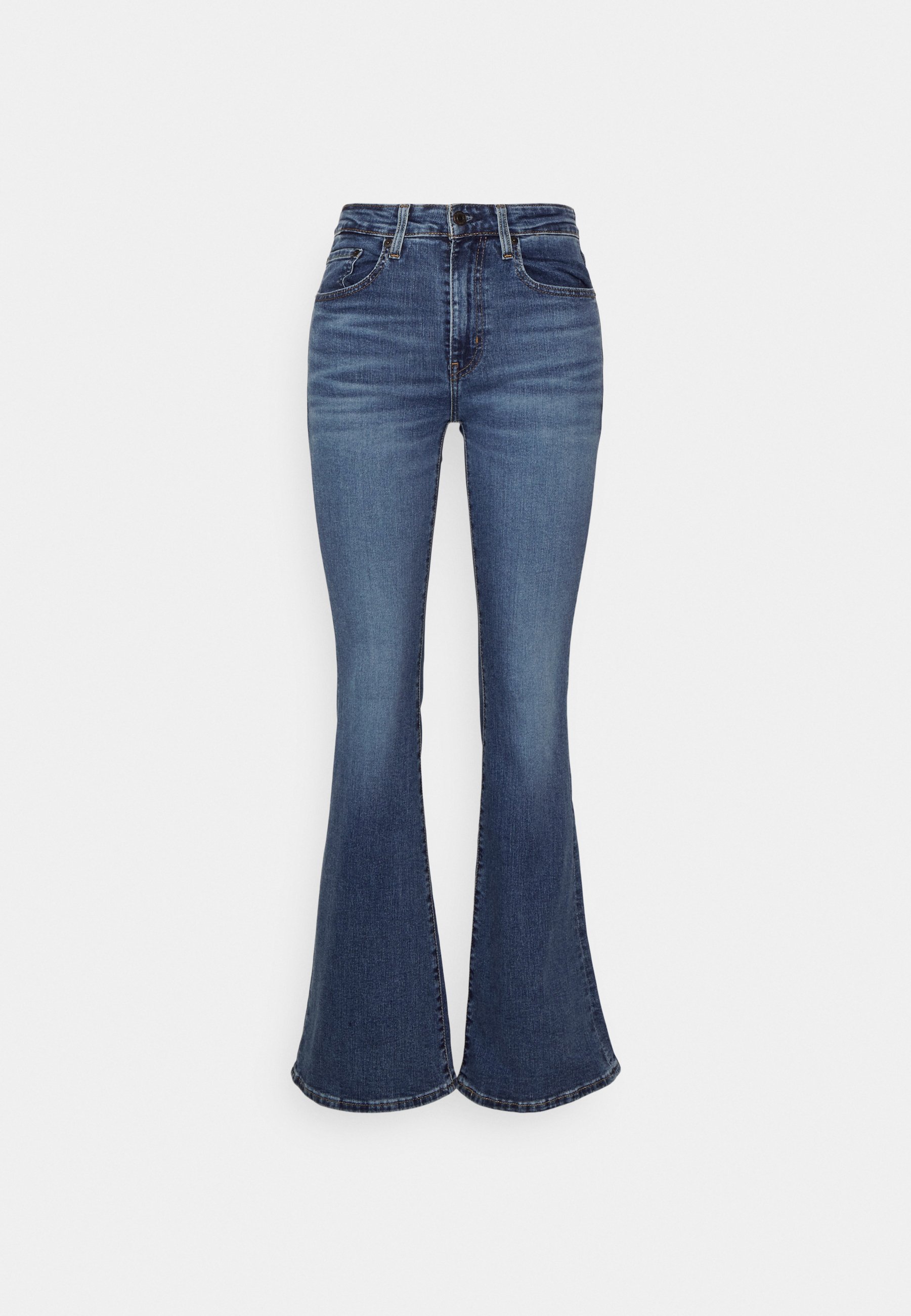 Levi's® 726™ HIGH RISE FLARE - Flared Jeans - blue wave mid/stone blue denim