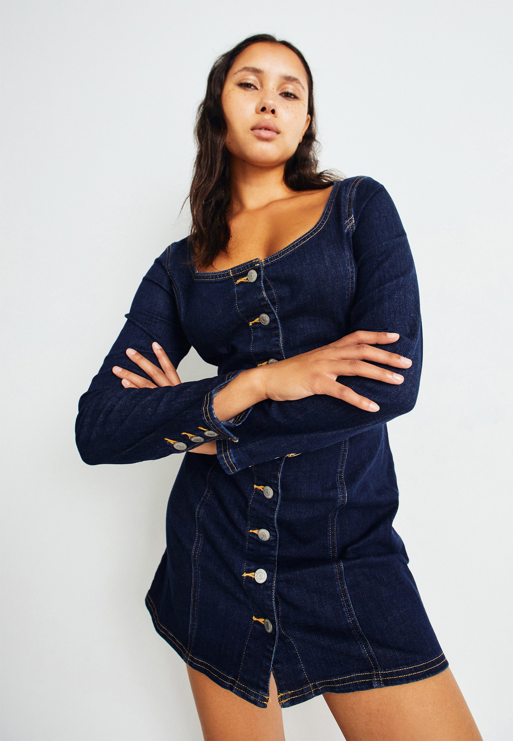 Levi's® VEDA DRESS - Denim dress - cool natasia rinse/dark blue
