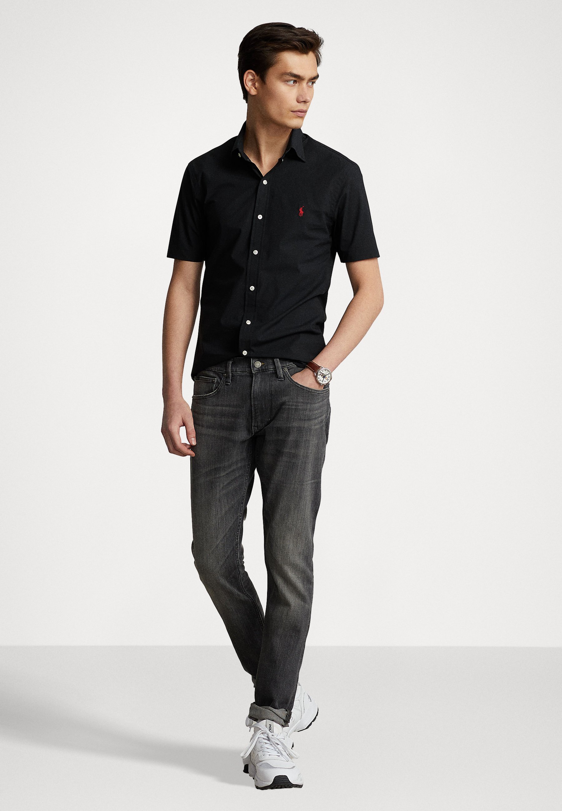 Polo Ralph Lauren SHORT SLEEVE SPORT SHIRT - Shirt - black