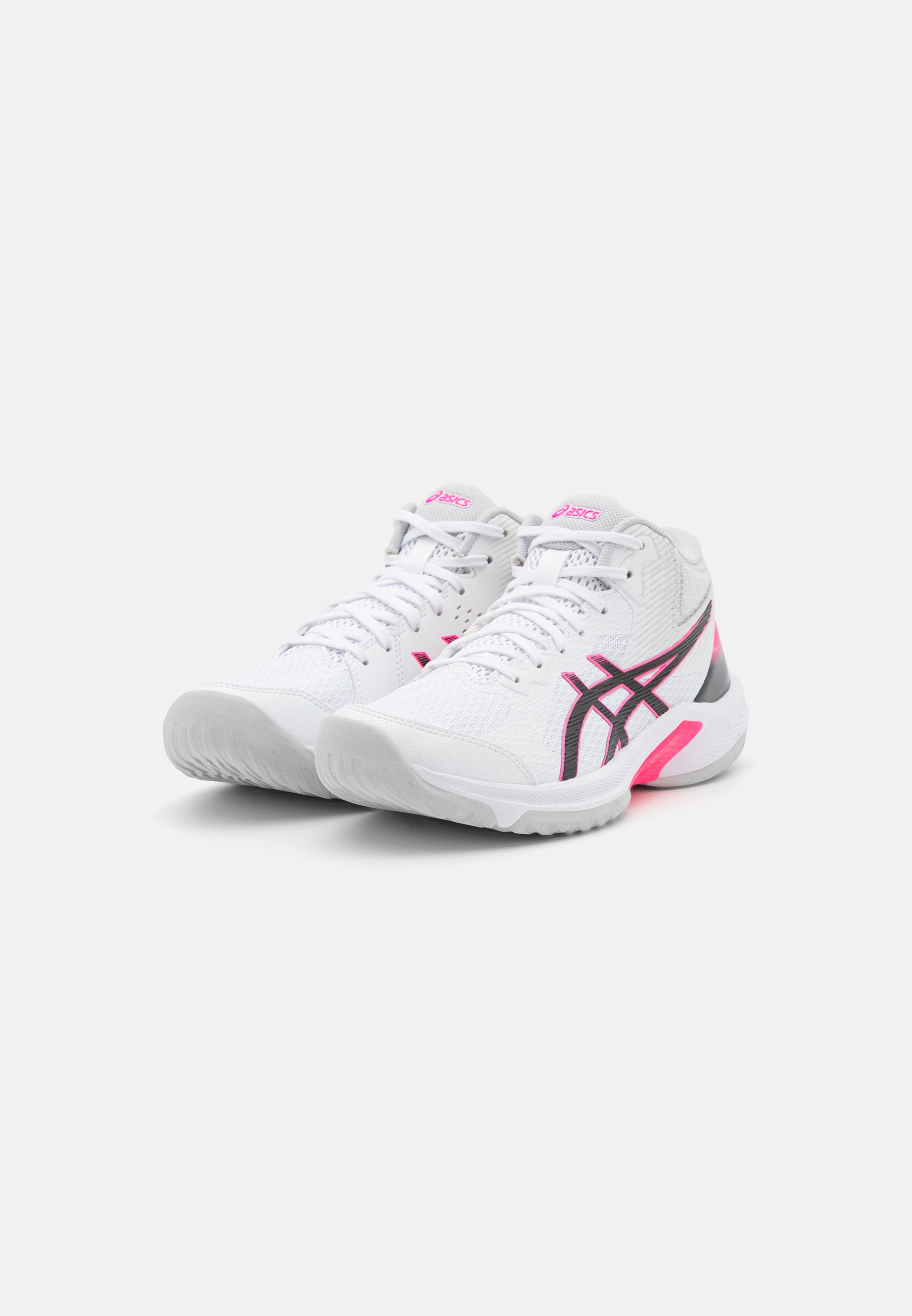 ASICS BEYOND FF - Volleyball shoes - white/hot pink/white