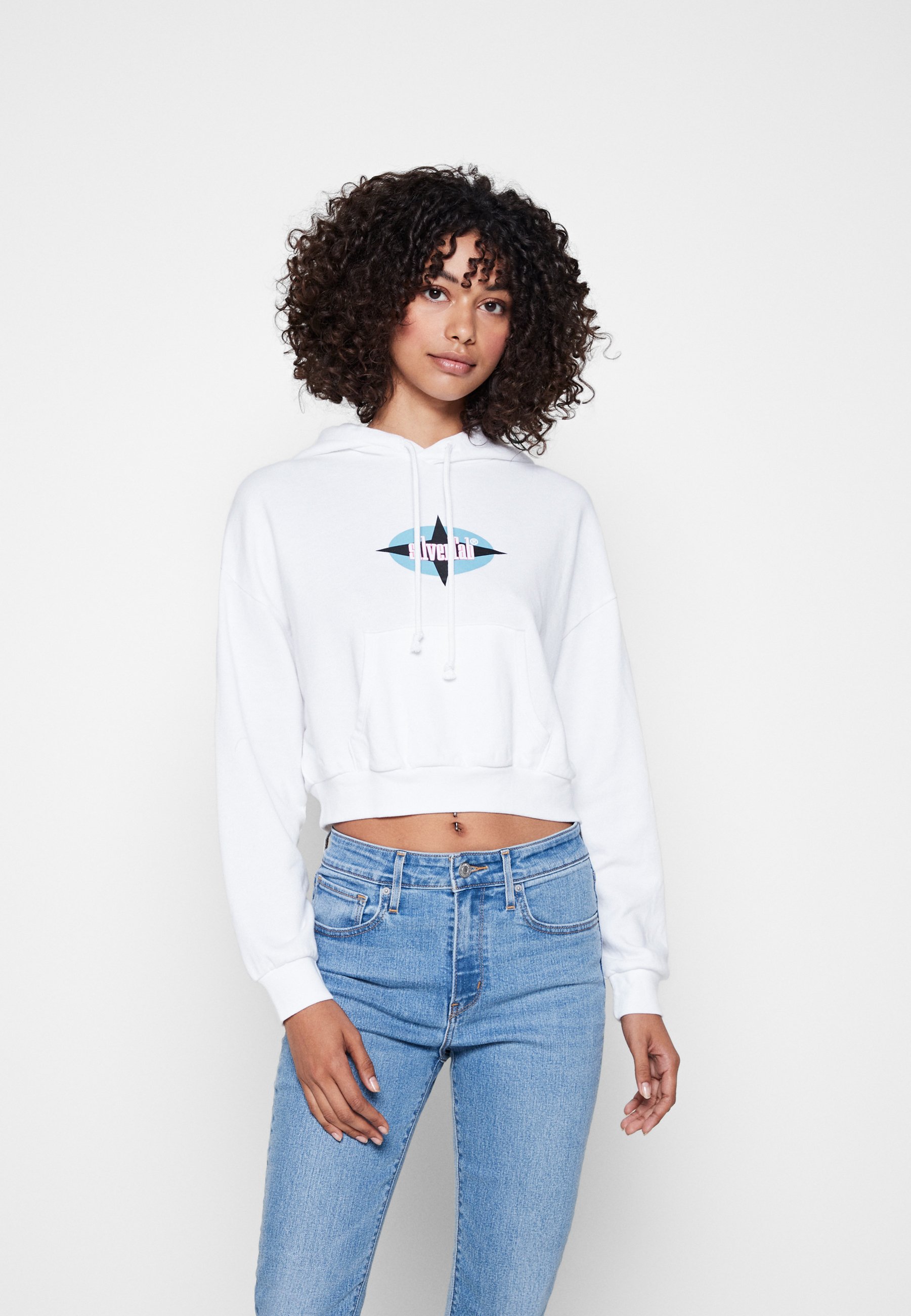 Levi's® GRAPHIC LAUNDRY HOODIE - Sweatshirt - star white/white