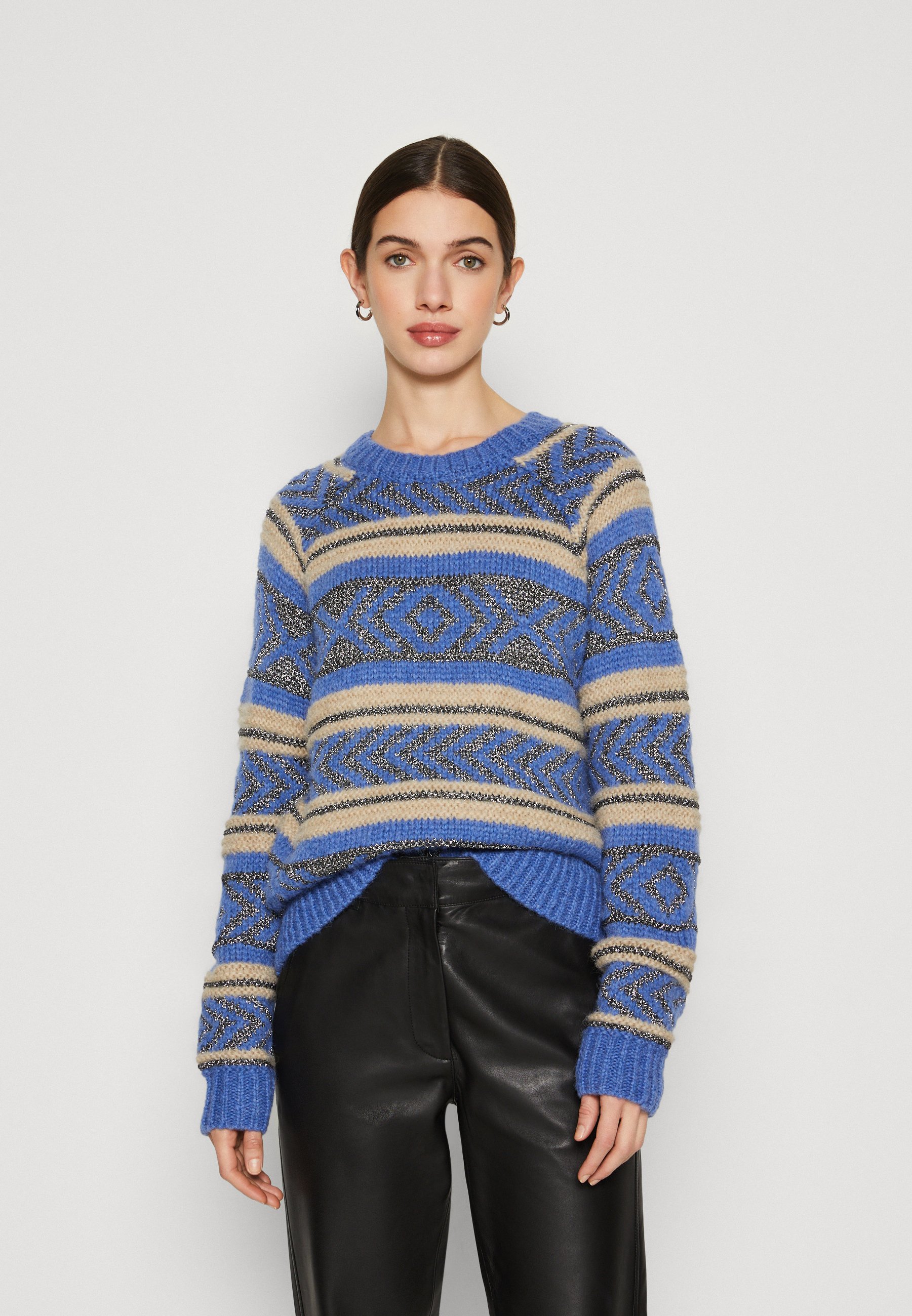 Scotch & Soda FAIR ISLE - Jumper - dutch blue/blue