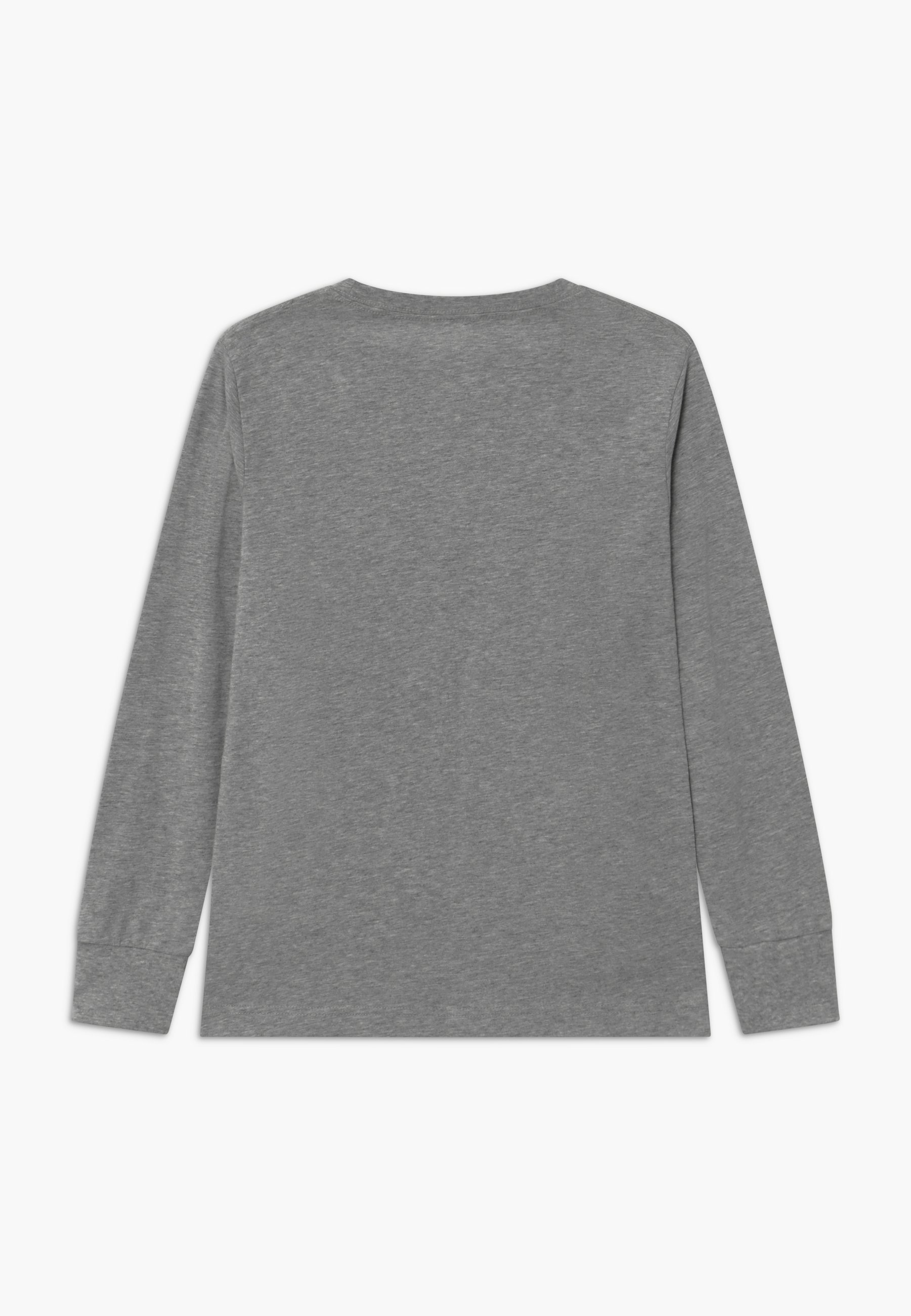 Converse CHUCK PATCH LONG SLEEVE TEE UNISEX - Long sleeved top - grey/mottled light grey