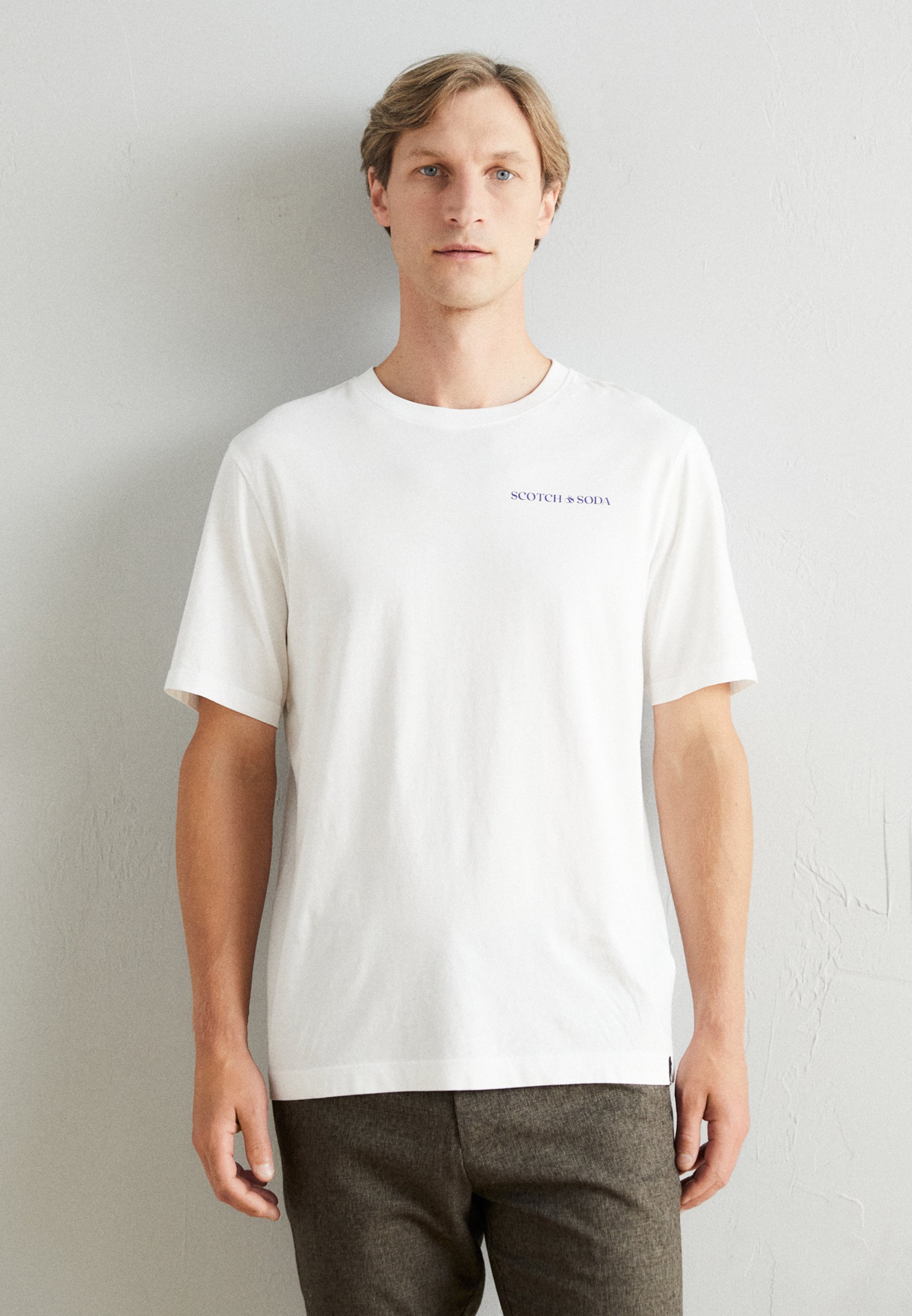 Scotch & Soda LOGO TEE - Basic T-shirt - white