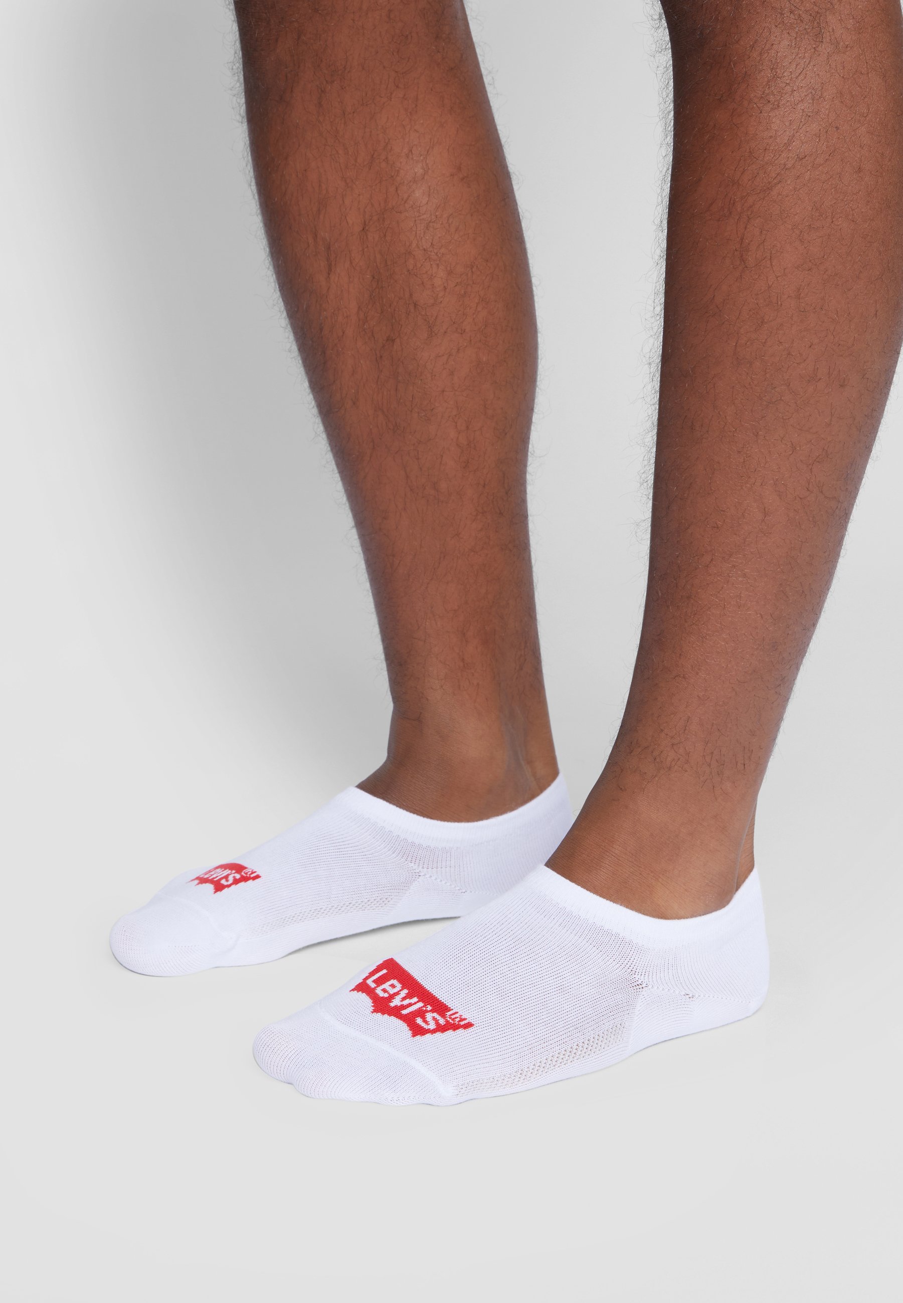 Levi's® HIGH CUT BATWING LOGO RECYCLED COTTON 3P PACK - Trainer socks - white