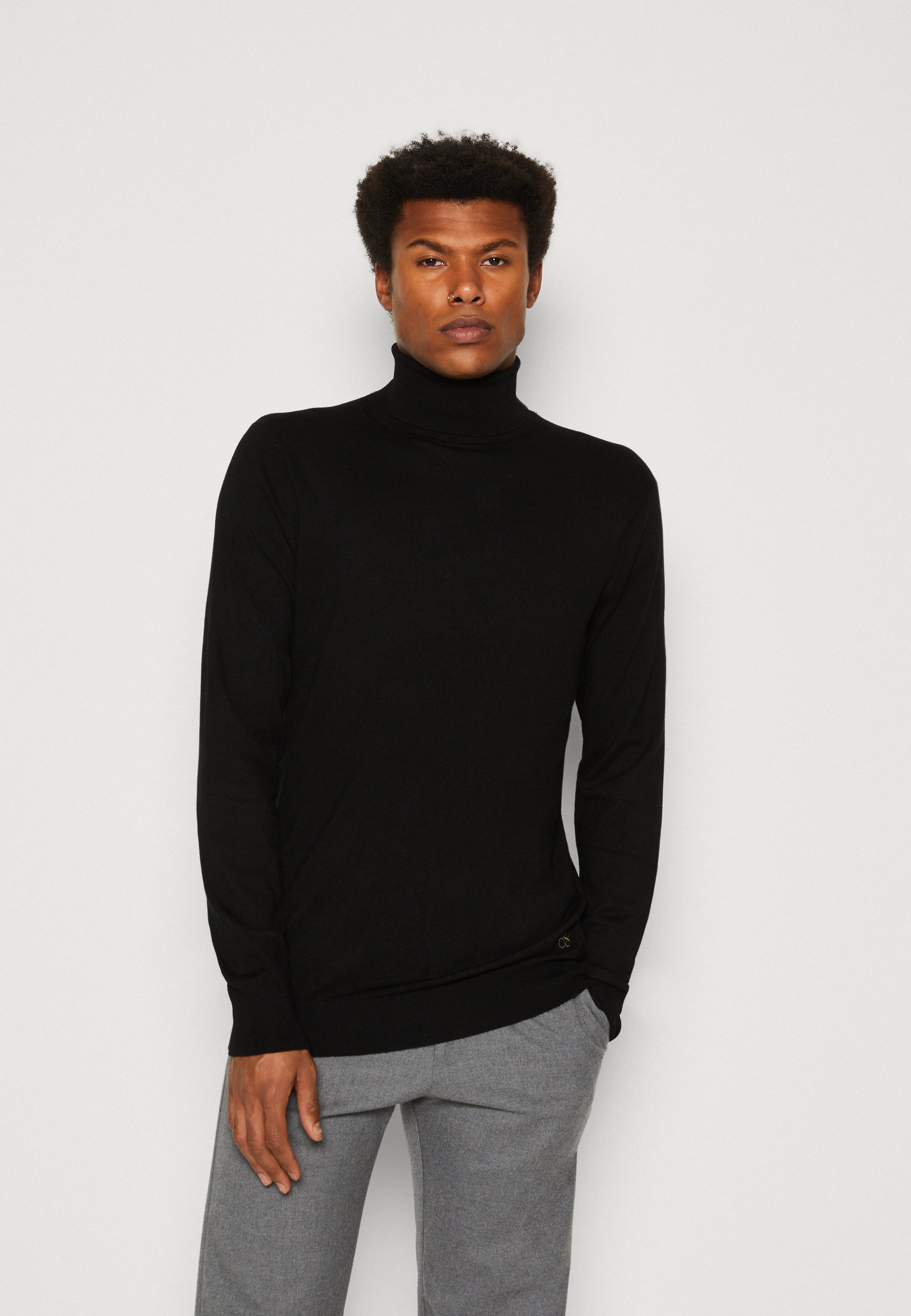 Scotch & Soda ESSENTIALS TURTLE  - Jumper - black