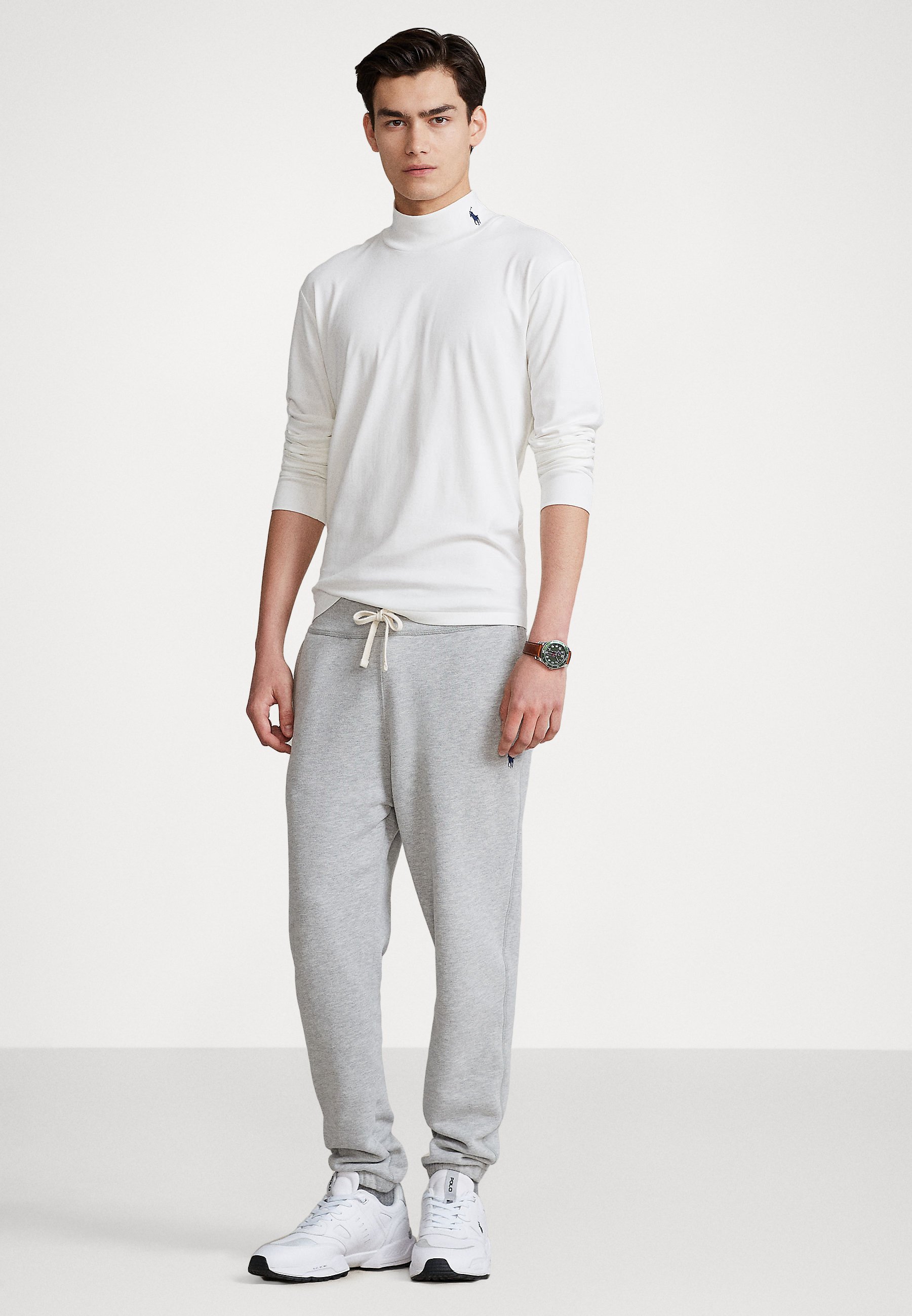 Polo Ralph Lauren LONG SLEEVE - Long sleeved top - nevis/white