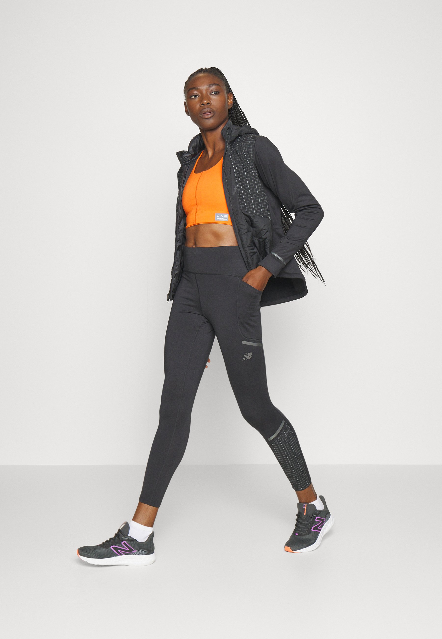 NB IMPACT RUN LUMINOUS HEAT  - Leggings - black