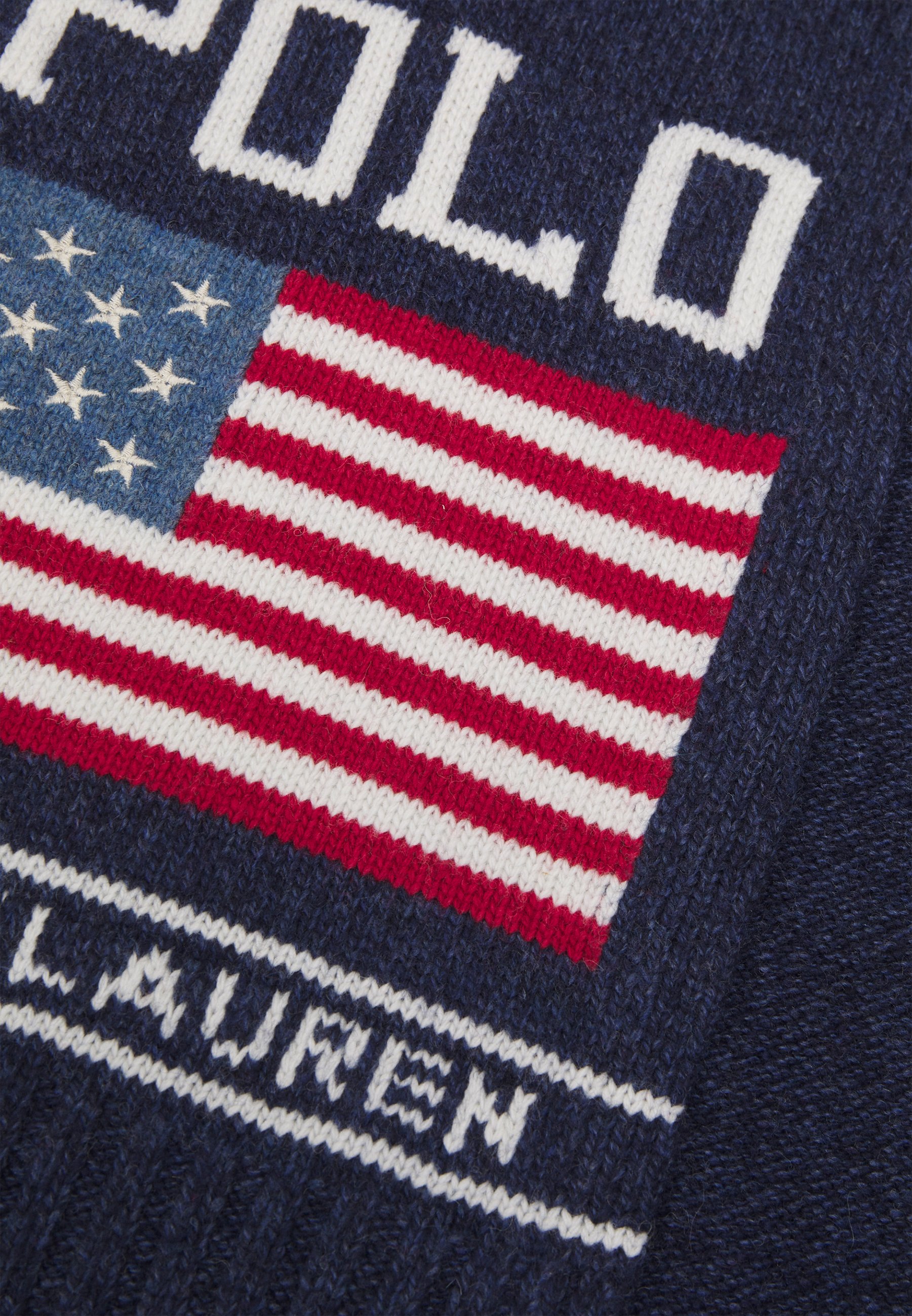 Polo Ralph Lauren FLAG SCARF UNISEX - Scarf - navy/multi/dark blue