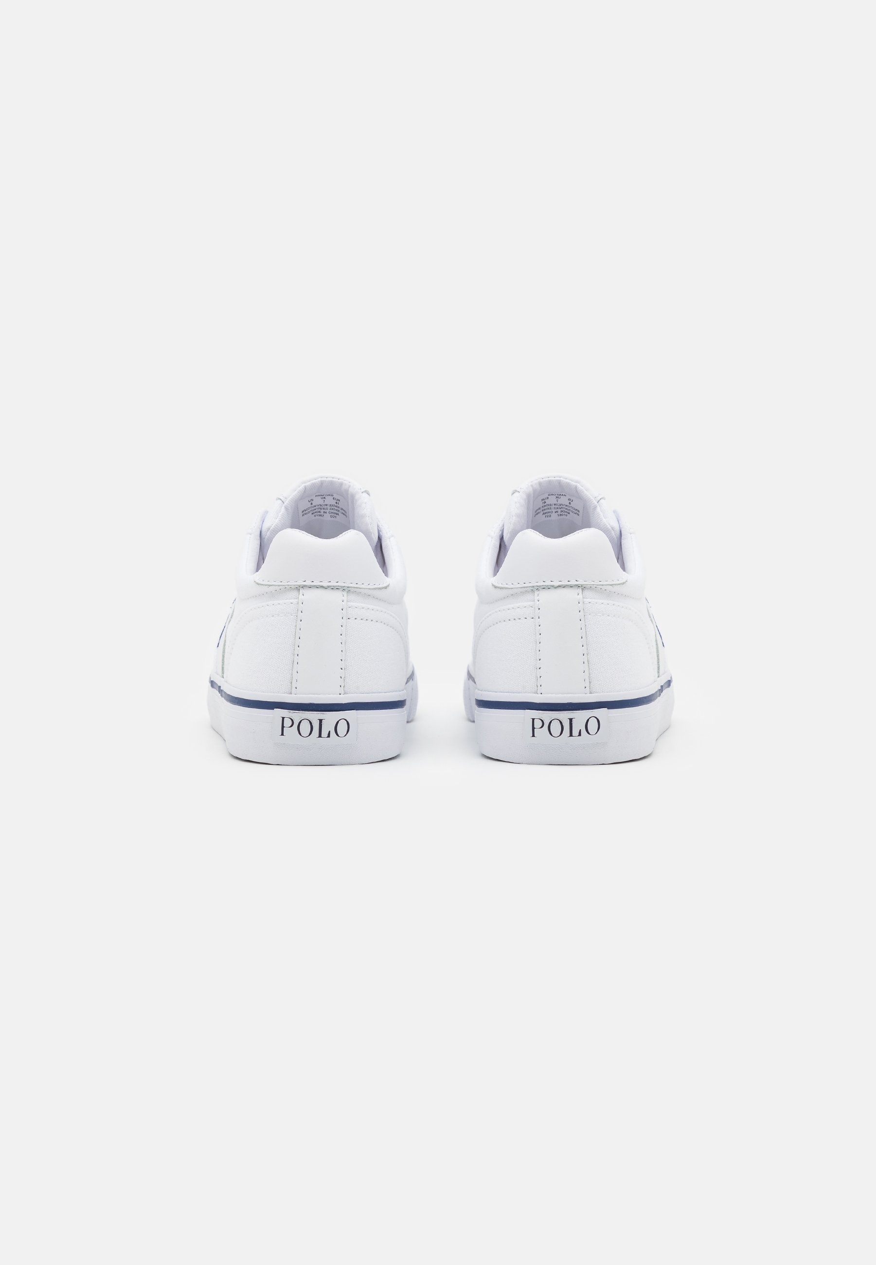 Polo Ralph Lauren HANFORD TOP LACE - Trainers - white/navy/white