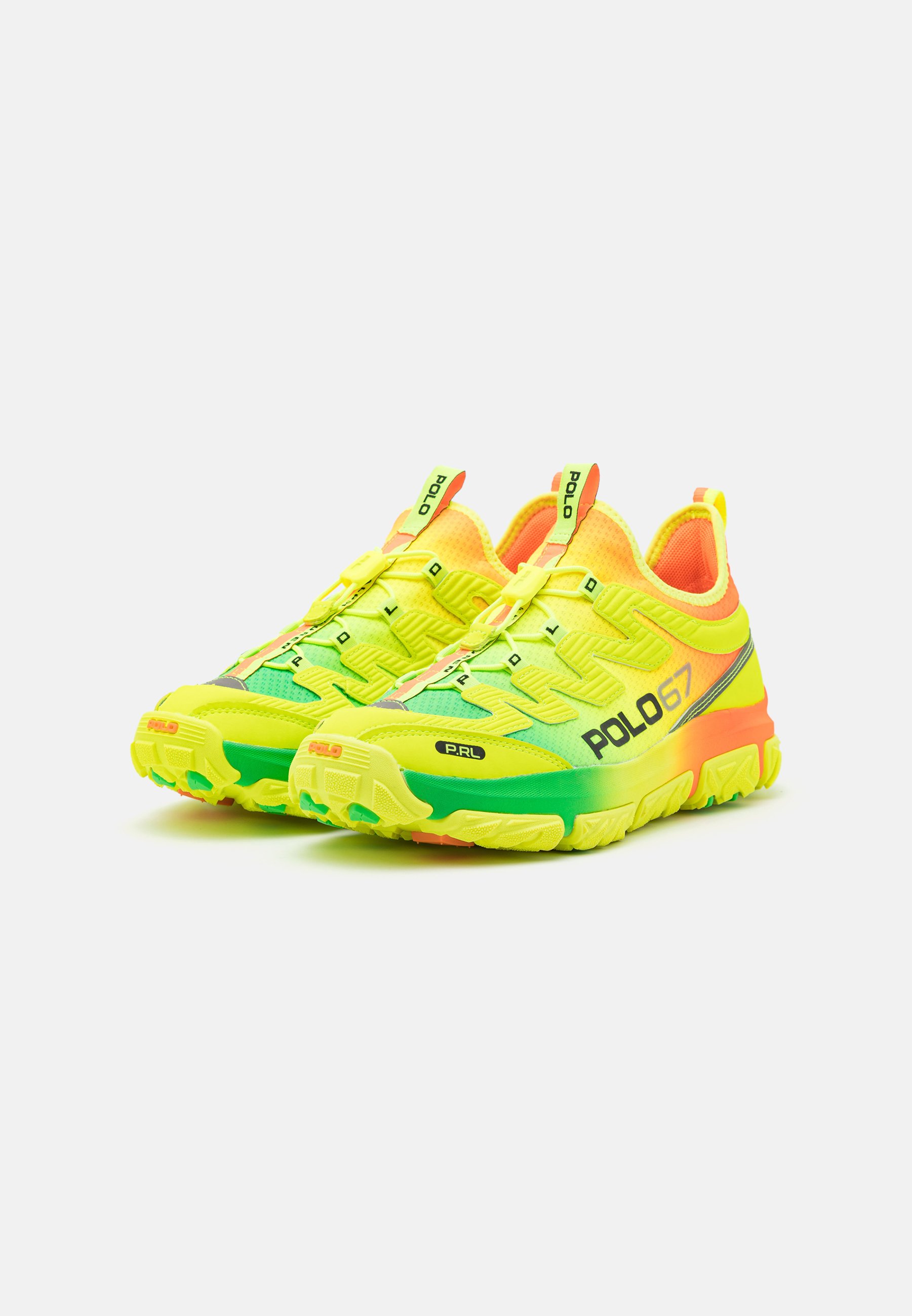 Polo Ralph Lauren ADVNTR 300 LACE UNISEX - Trainers - ombre blaze orange/toucan green/multi-coloured