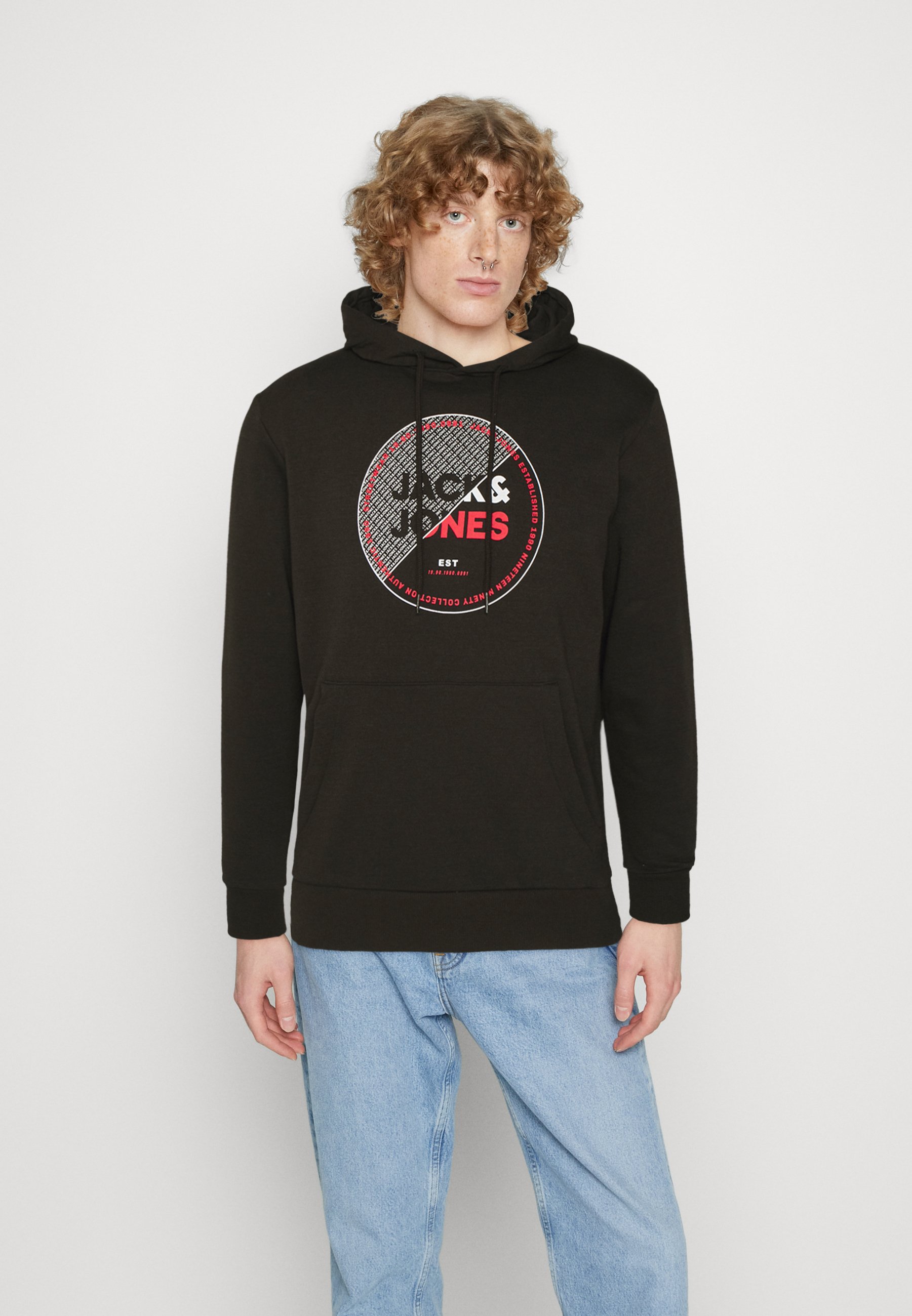 Jack &Jones JJRALF HOOD - Sweatshirt - black