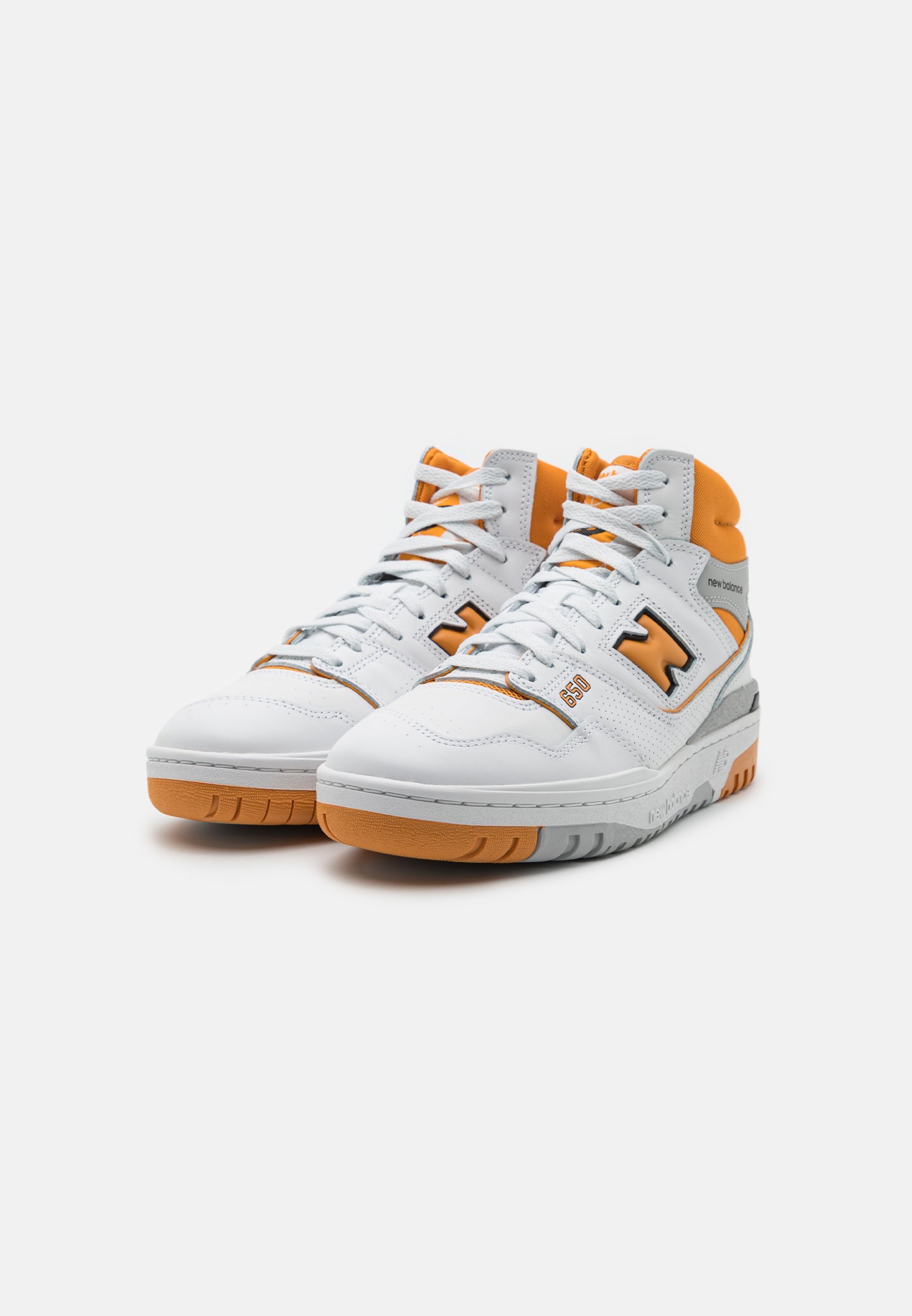 NB 650 UNISEX - High-top trainers - weiß/orange/white