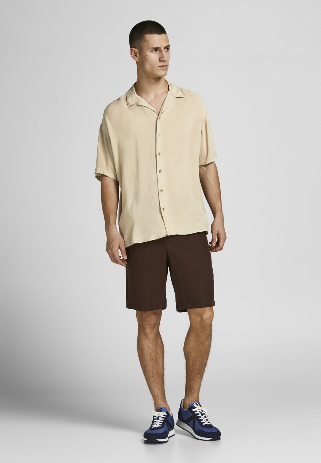 Jack &Jones JWHTROPIC RESORT SS RELAX  - Shirt - crockery/beige