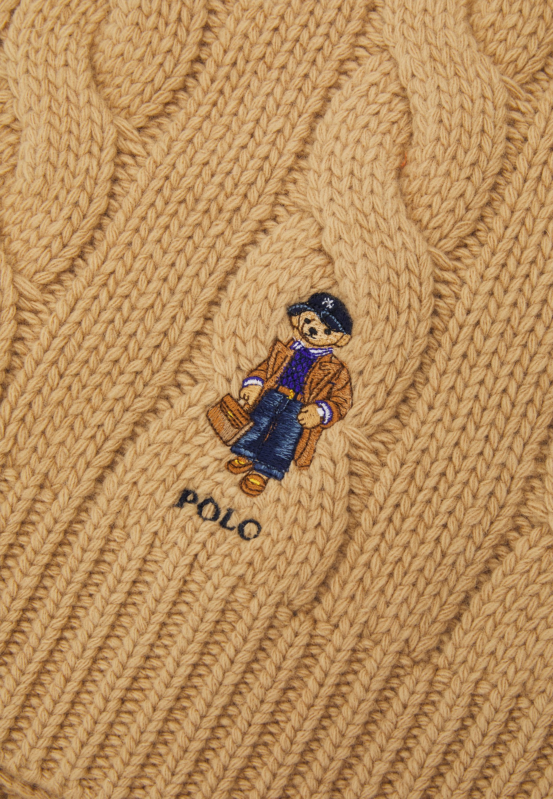 Polo Ralph Lauren BEAR SCARF - Scarf - classic camel/camel