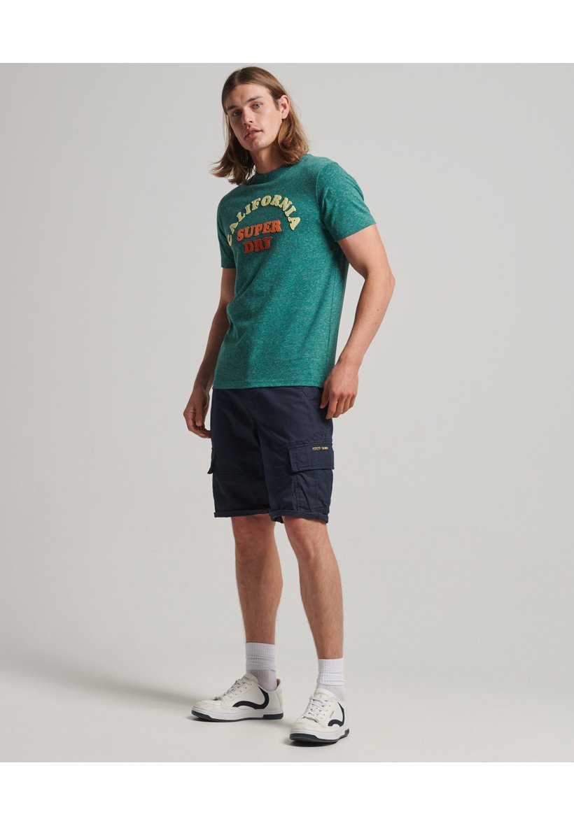 Superdry GREAT OUTDOORS APPLIQUE  - Print T-shirt - turquoise snowy/turquoise