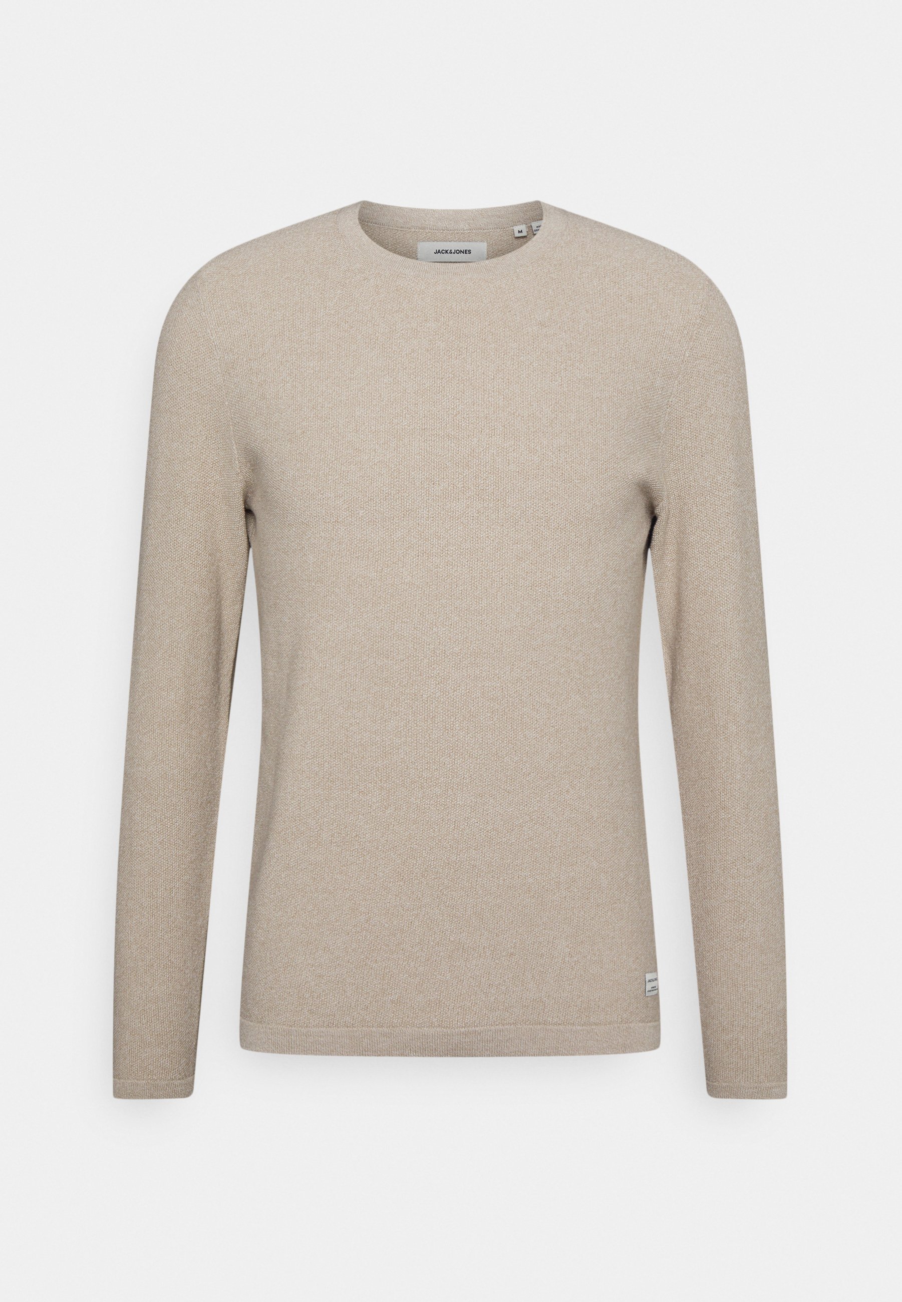 Jack &Jones EGUSTAV CREW NECK NOOS - Jumper - crockery/cloud dancer/grey