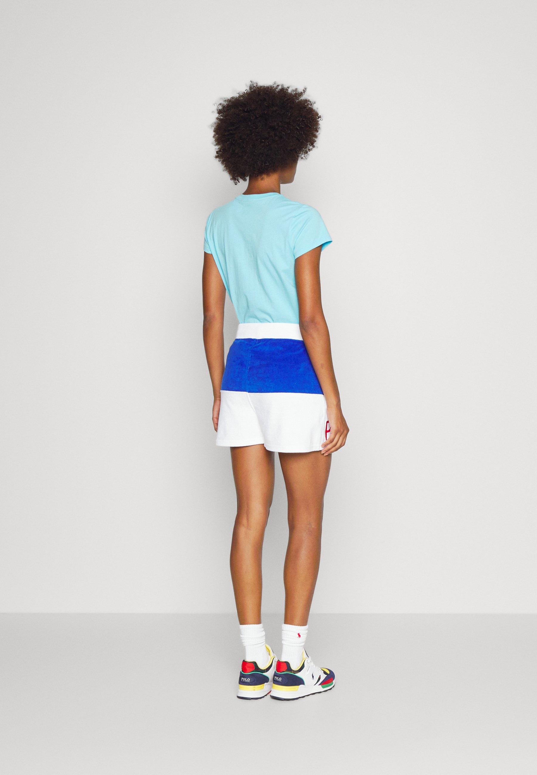 Polo Ralph Lauren SPLIT ATHLETIC - Shorts - white/multi/white