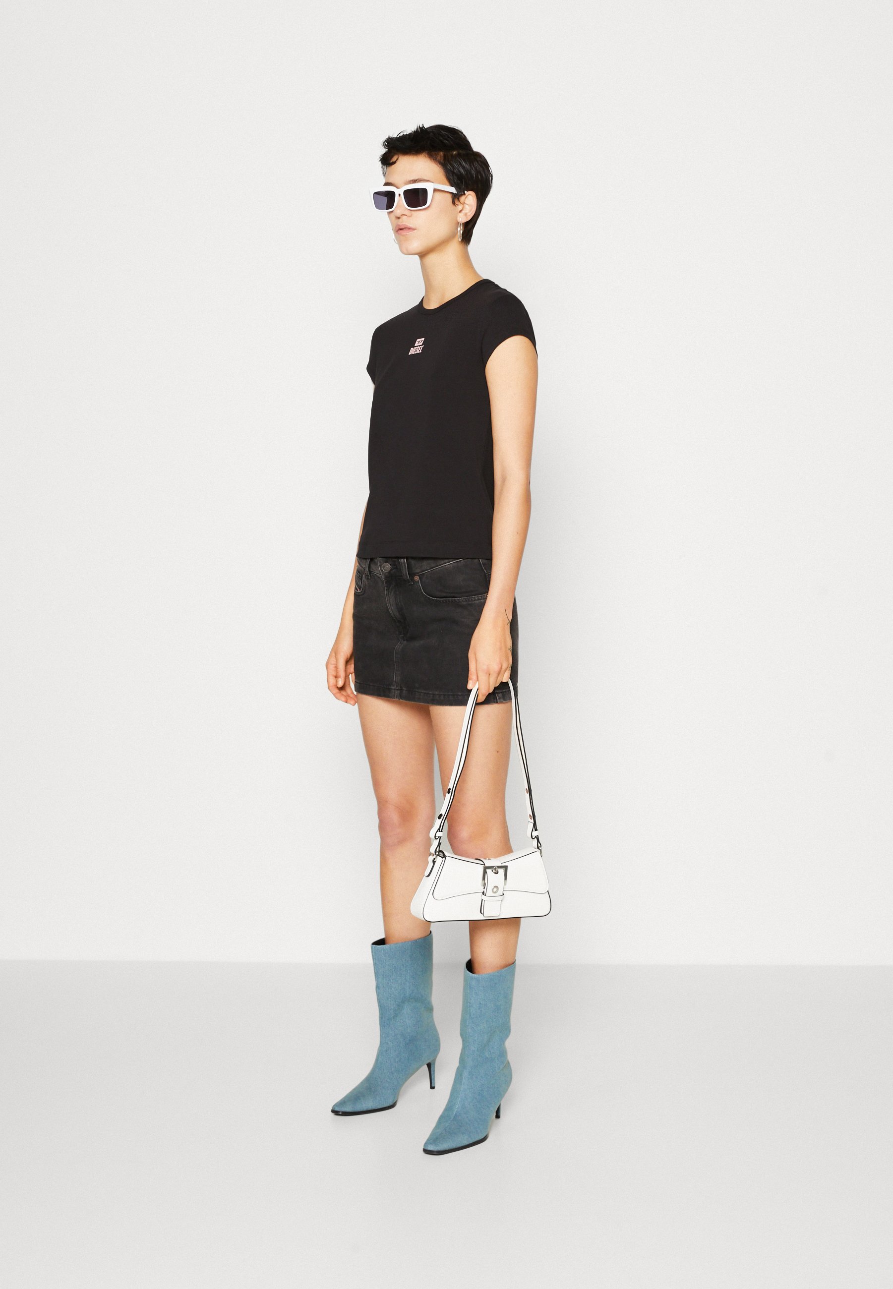 Diesel T-ANGIE - Basic T-shirt - black
