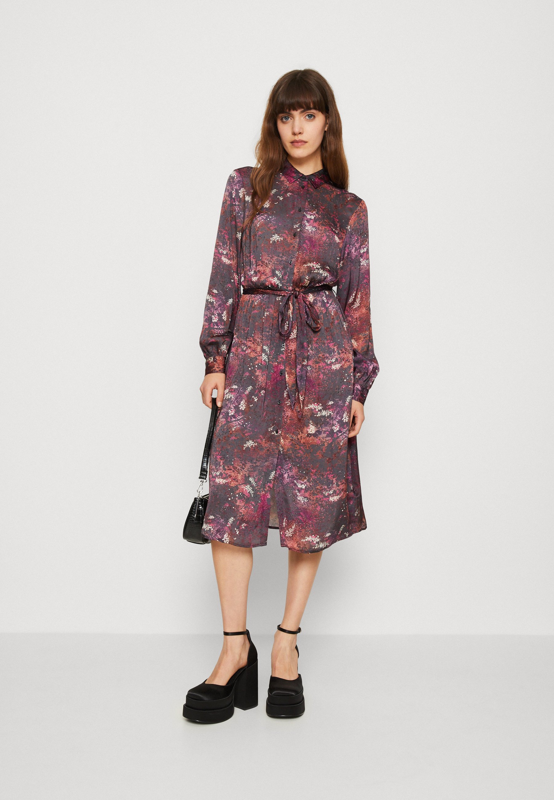 Scotch & Soda KARIS DRESS - Shirt dress - midnight slate/multi-coloured