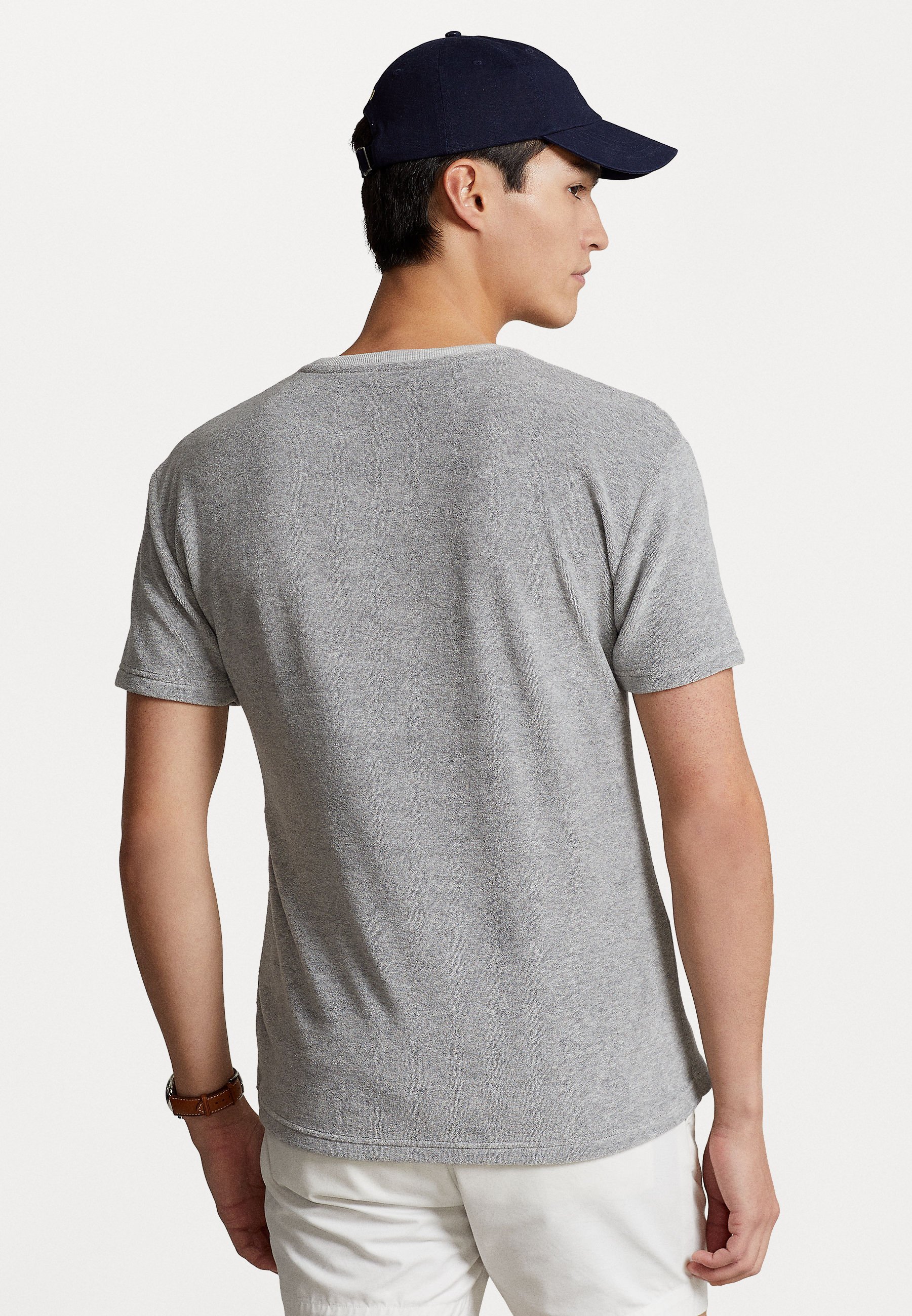Polo Ralph Lauren CLASSIC FIT TERRY T-SHIRT - Basic T-shirt - andover heather/grey