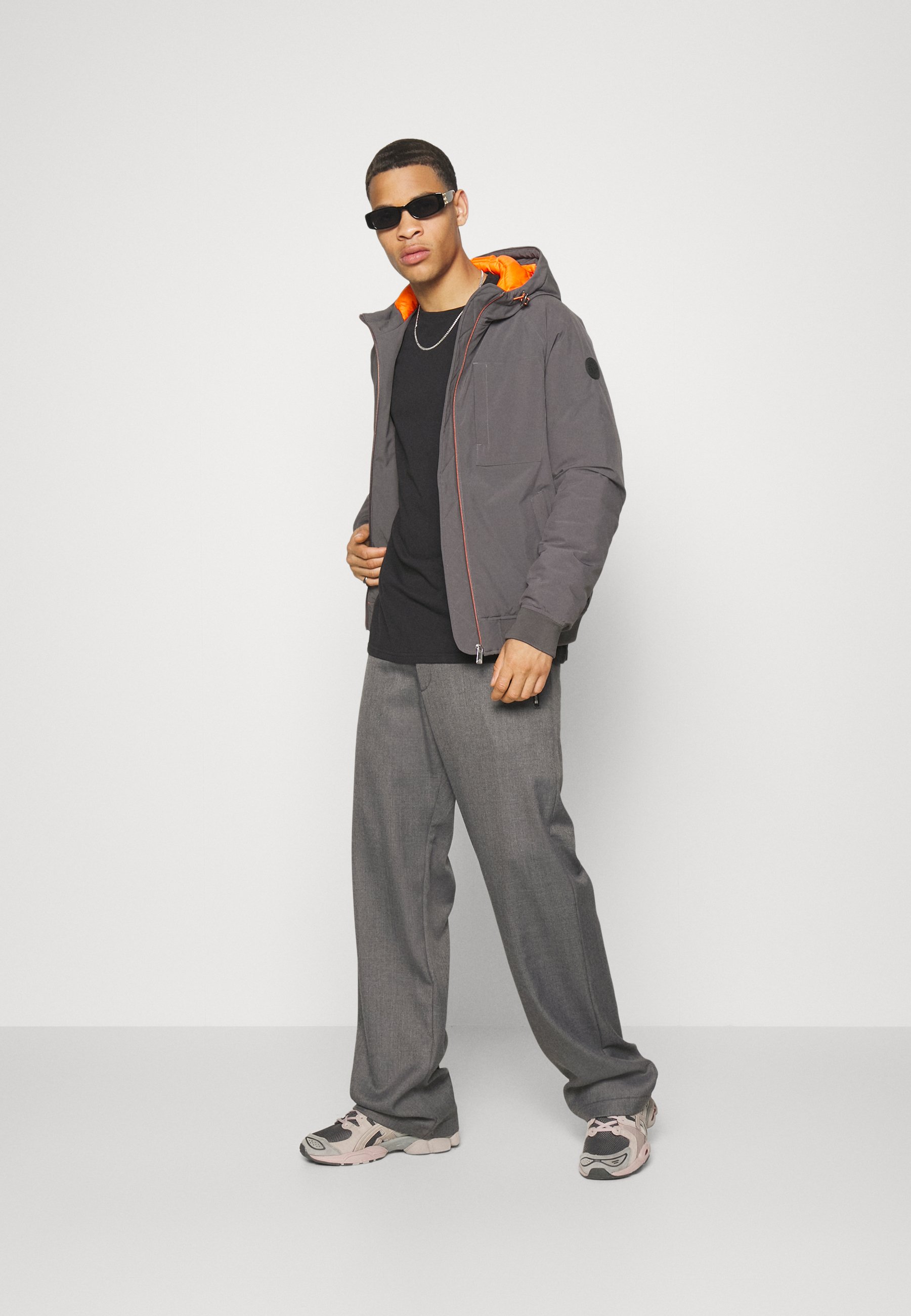 Scotch & Soda PADDED HOODED - Winter jacket - moon dust/grey