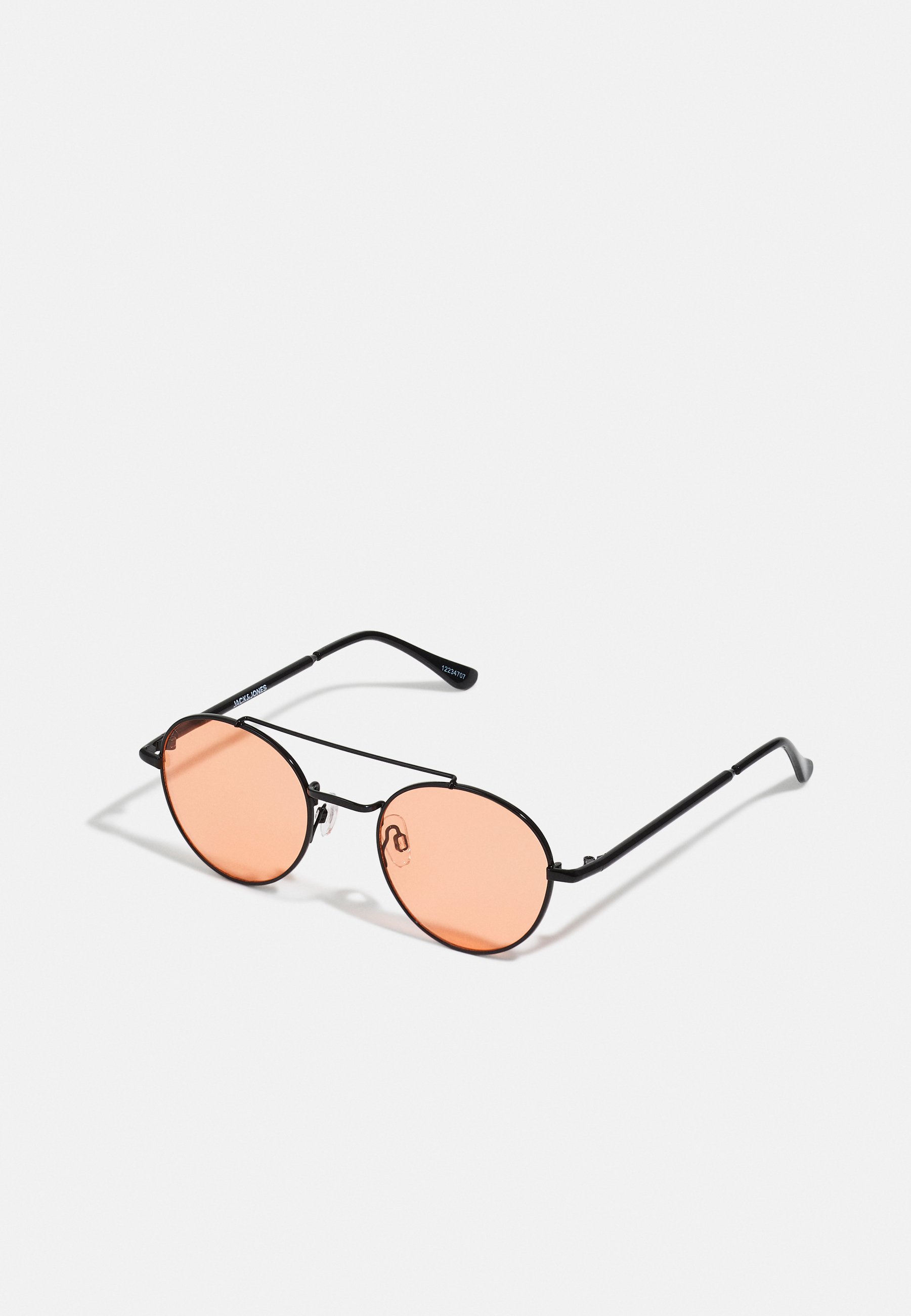 Jack &Jones JACJULIO ROUND SUNGLASSES UNISEX - Sunglasses - black/orange/black
