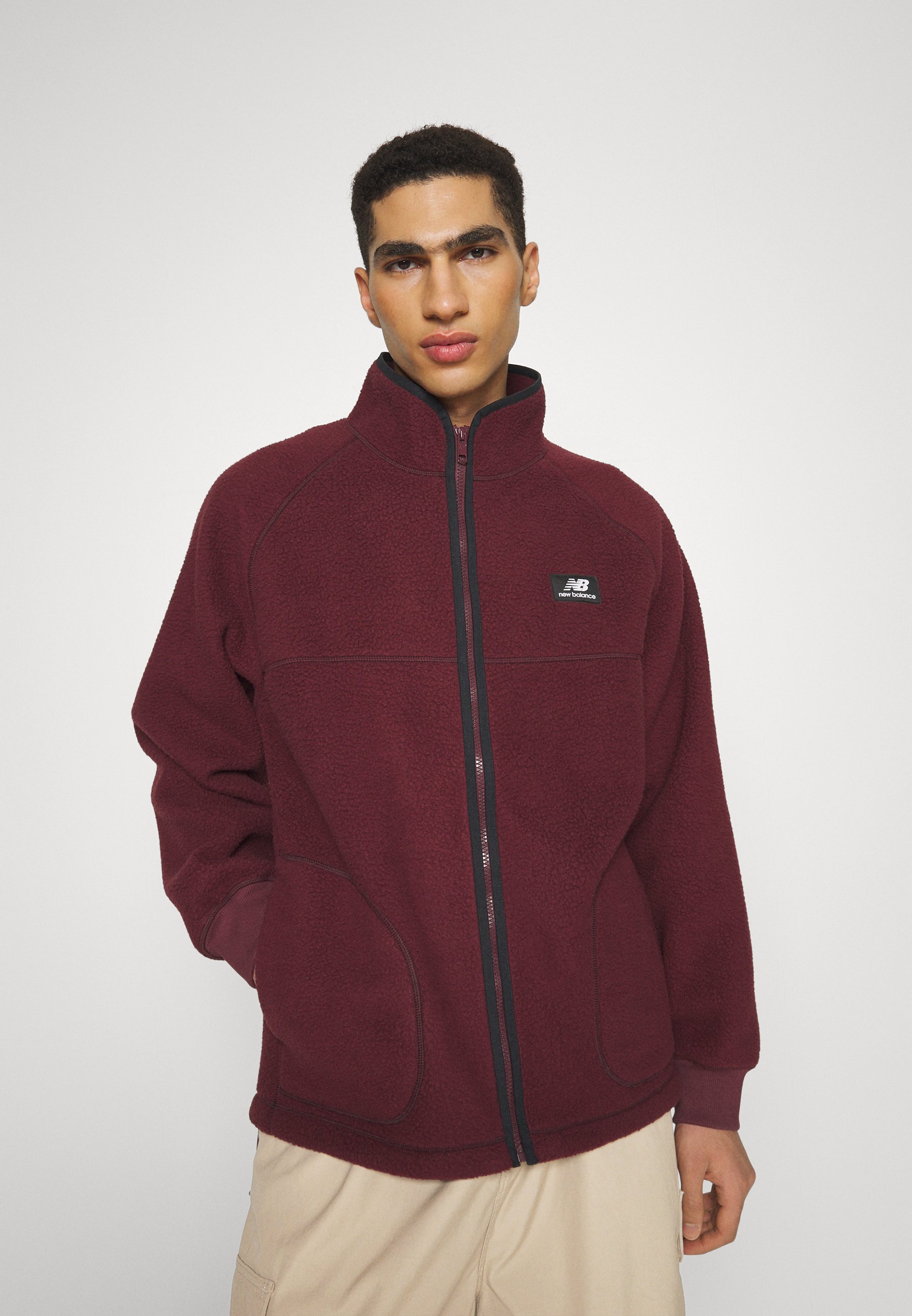 NB ATHLETICS FULL ZIP - Fleece jacket - burgundy/dark red