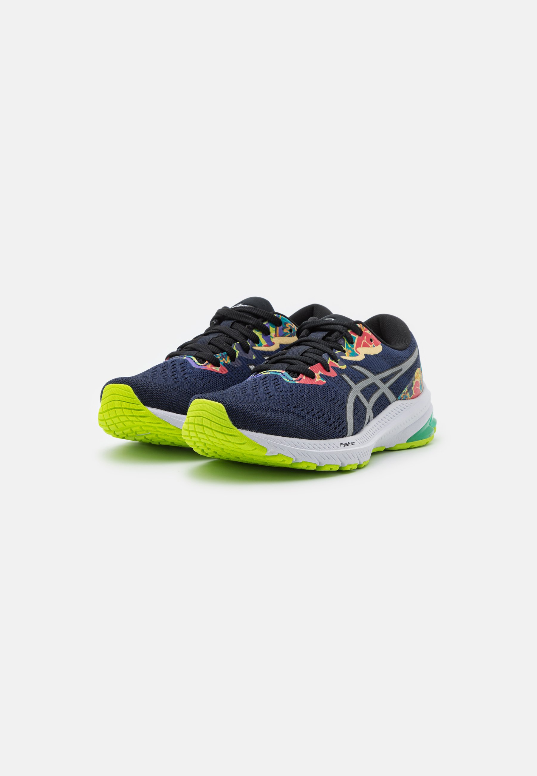 ASICS GT 1000 11 LITE SHOW - Stabilty running shoes - lime zest/dark blue