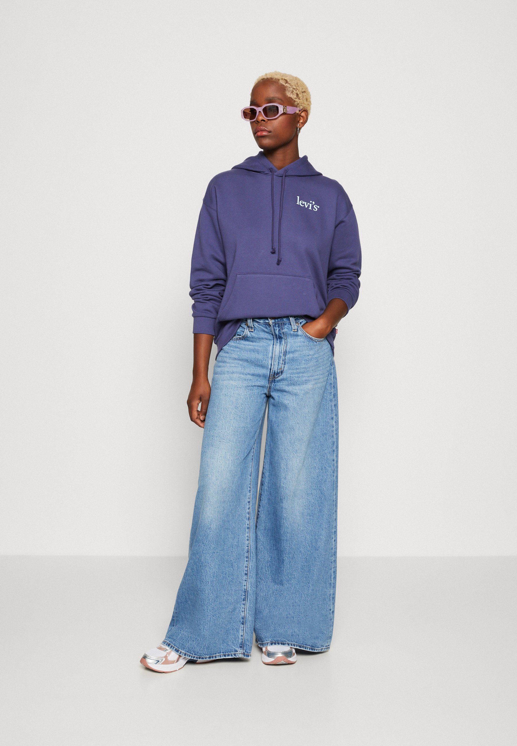 Levi's® GRAPHIC SALINAS HOODIE - Sweatshirt - dark blue