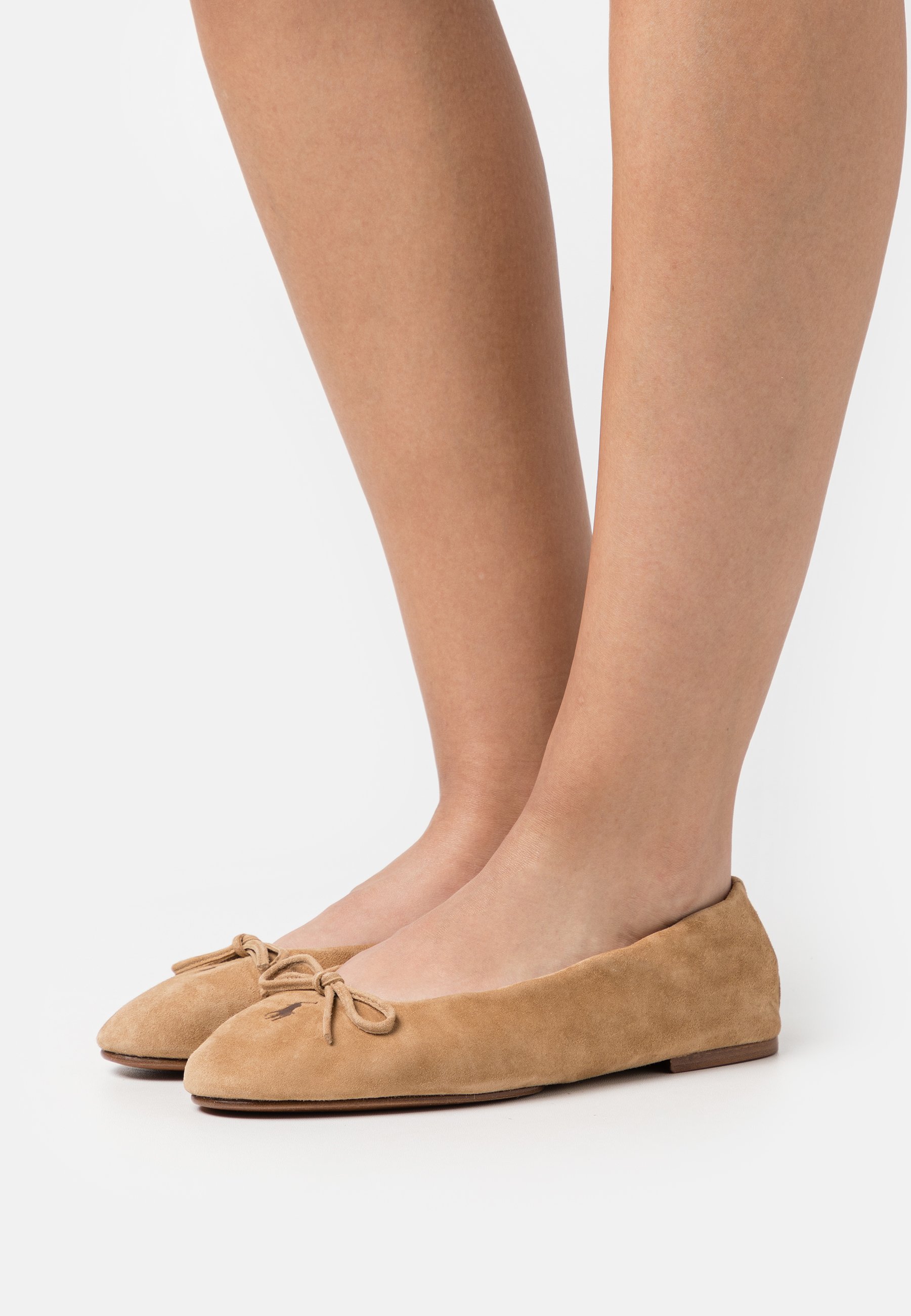 Polo Ralph Lauren FLATS BALLET - Foldable ballet pumps - light tan/tan