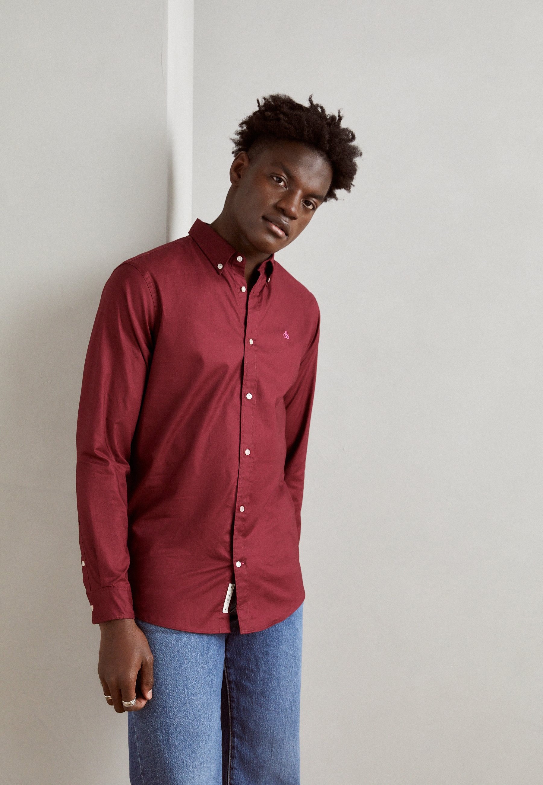 Scotch & Soda ESSENTIAL SOLID SHIRT - Shirt - jam/dark purple