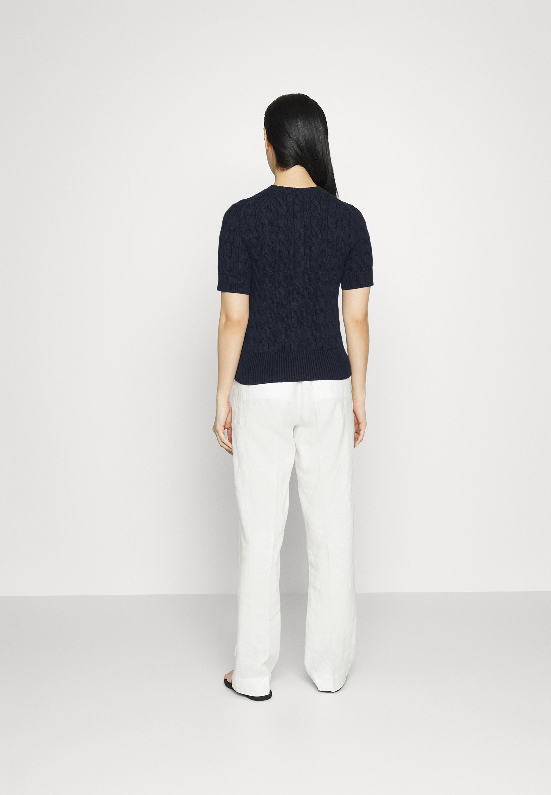 Polo Ralph Lauren SHORT SLEEVE CARDIGAN - Cardigan - hunter navy/blue