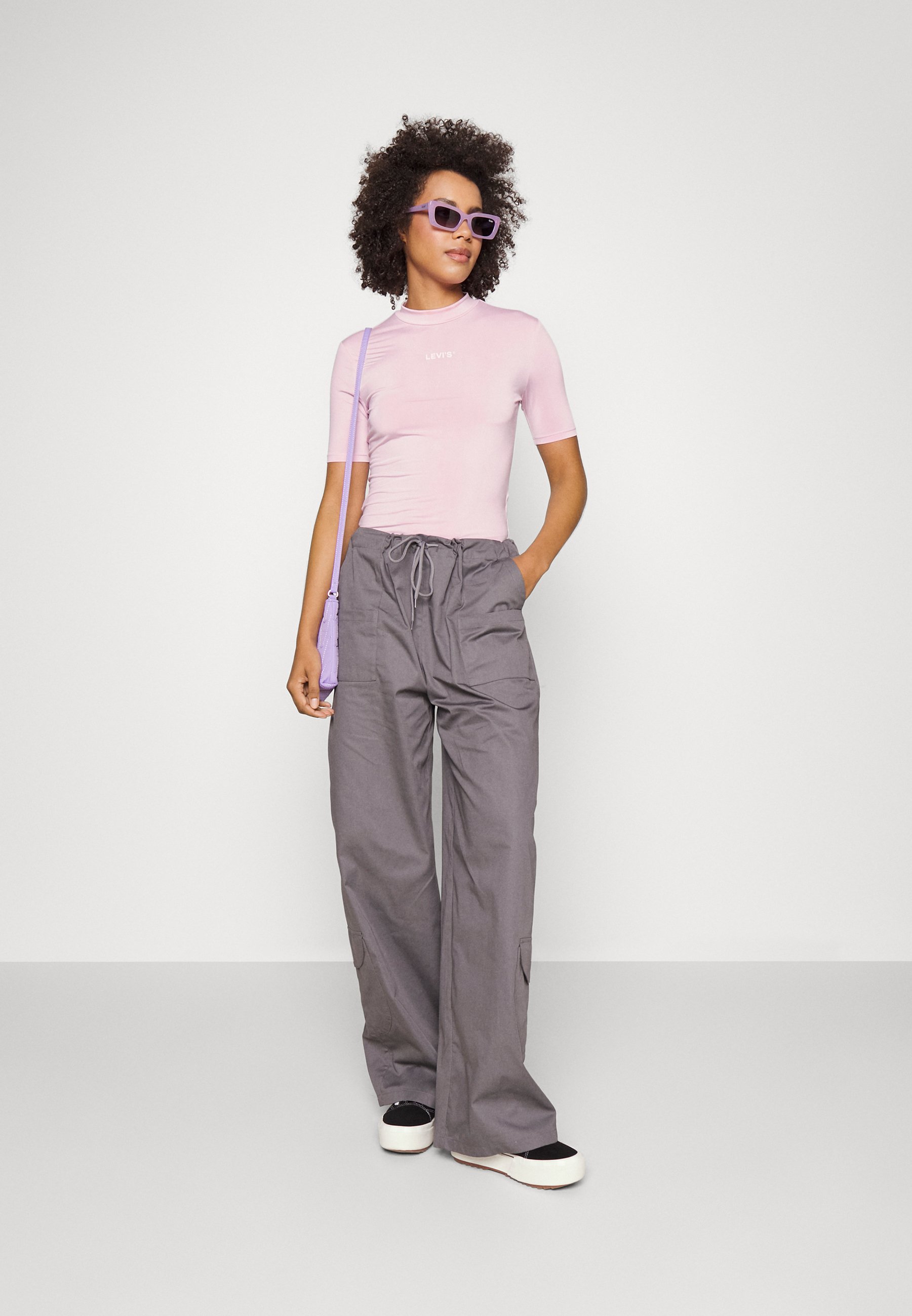 Levi's® GRAPHIC SIASECOND SKIN - Print T-shirt - reds/mottled light pink