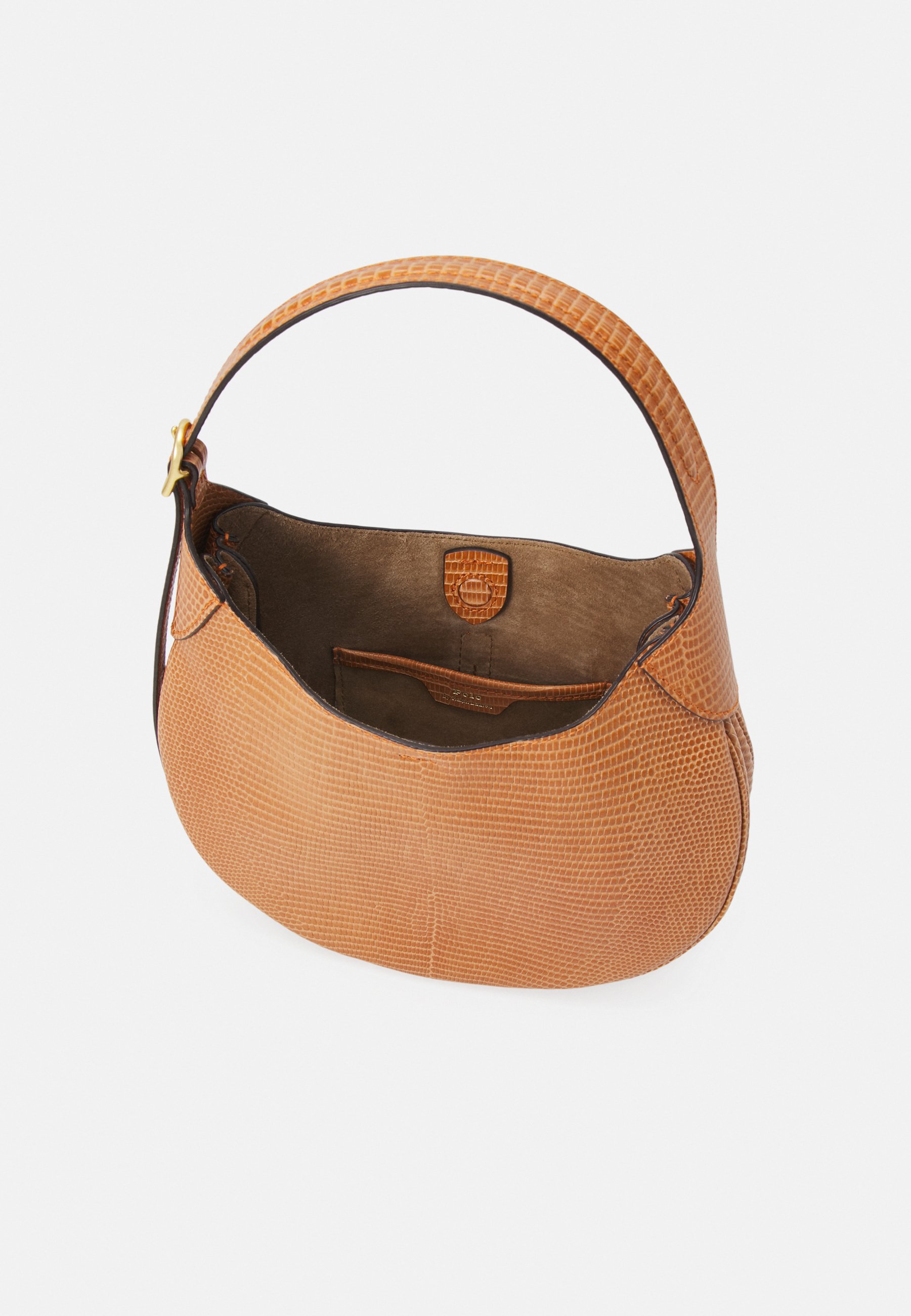Polo Ralph Lauren SHOULDER BAG SMALL - Handbag - burnt orange/orange