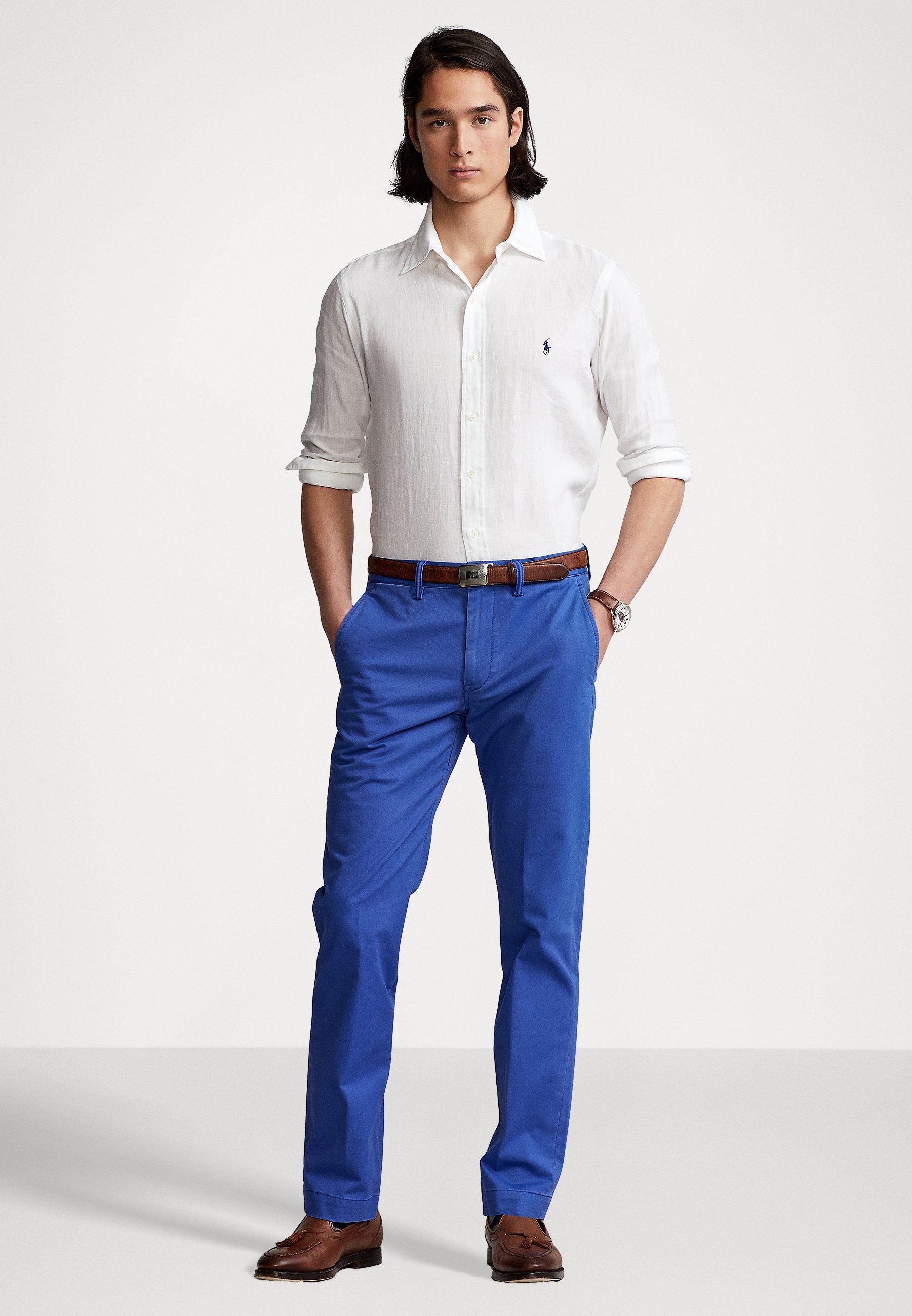 Polo Ralph Lauren LONG SLEEVE - Shirt - white