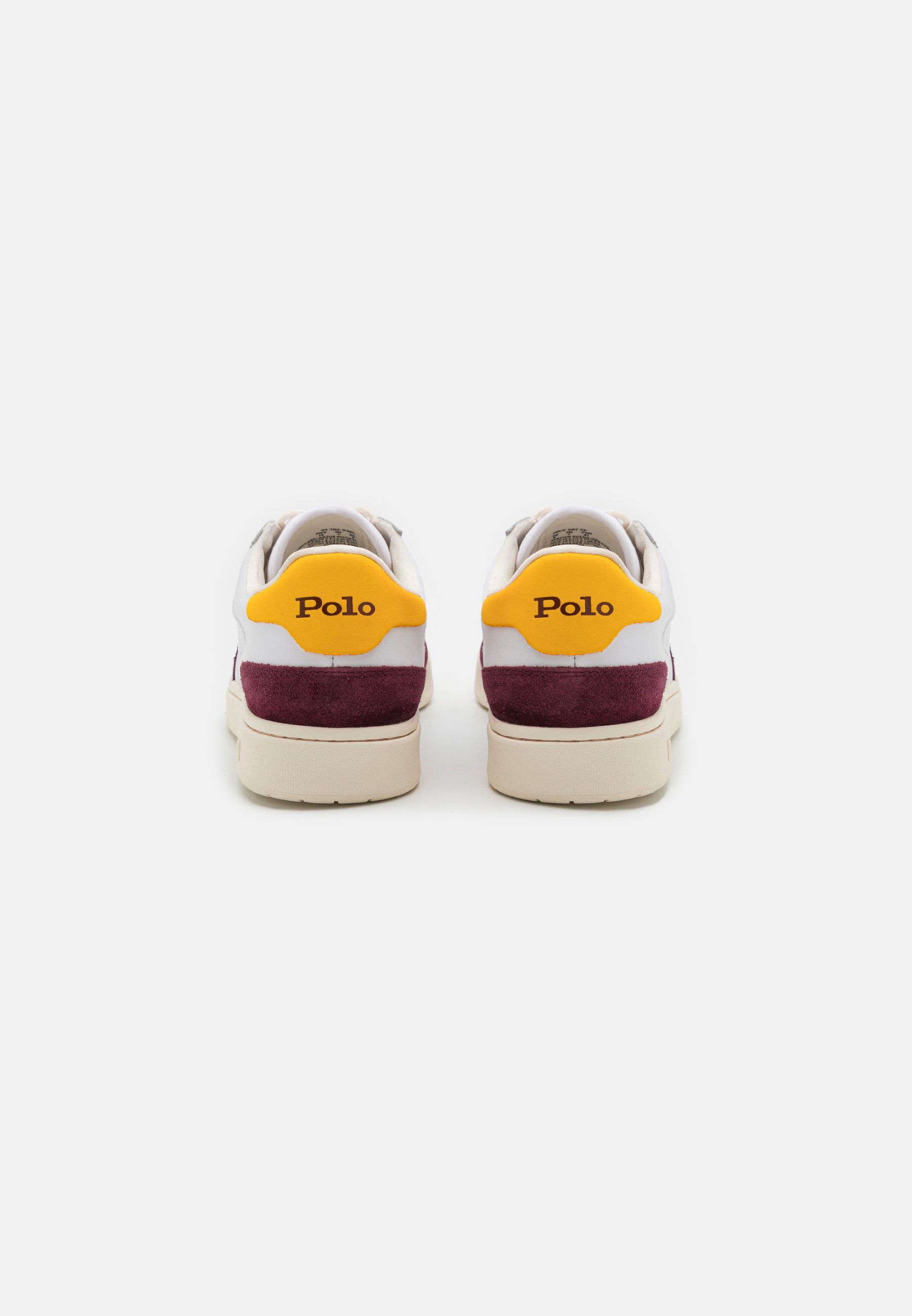 Polo Ralph Lauren TOP LACE UNISEX - Trainers - white/wine/gold/white