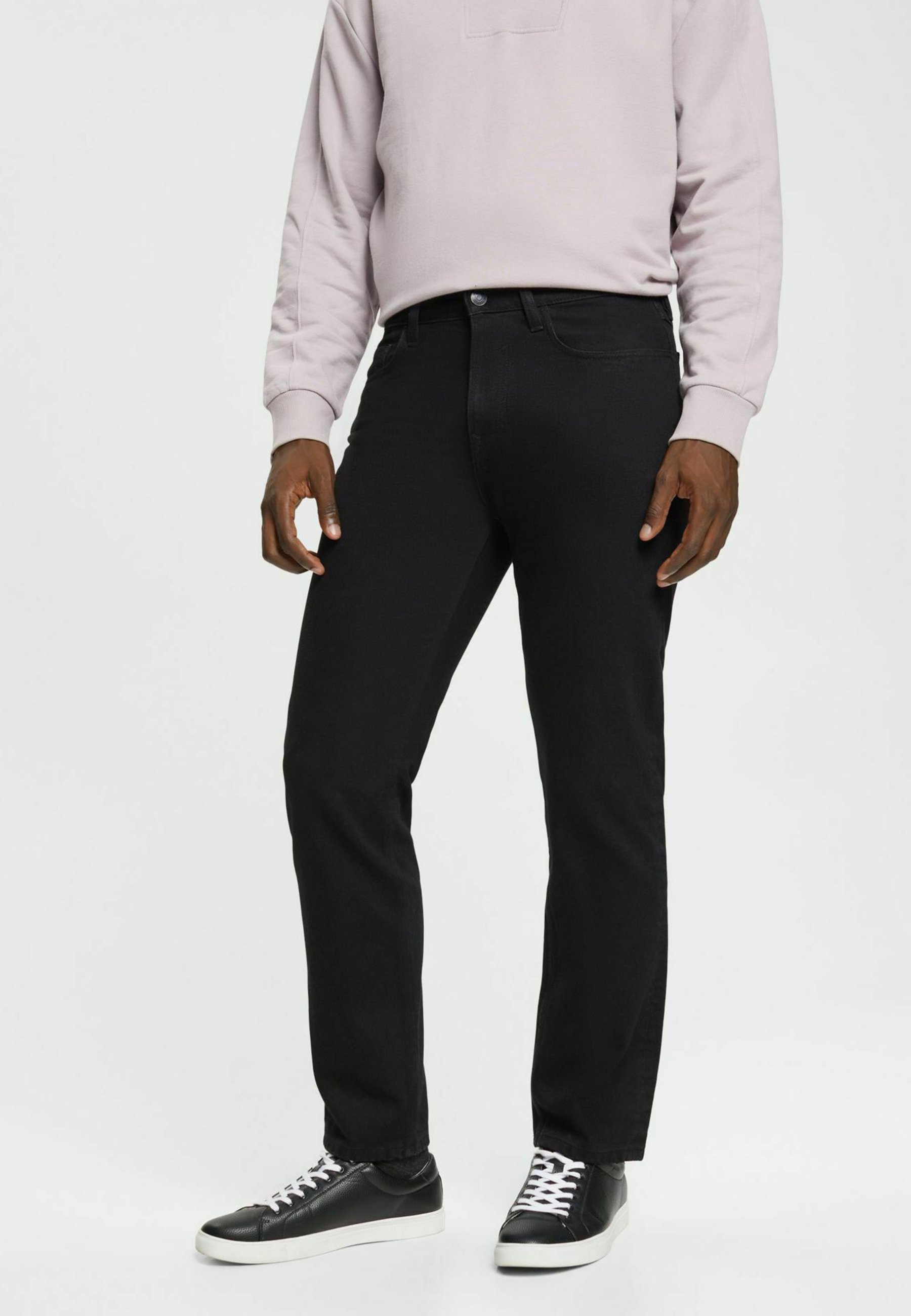 Esprit Straight leg jeans - black dark washed/black