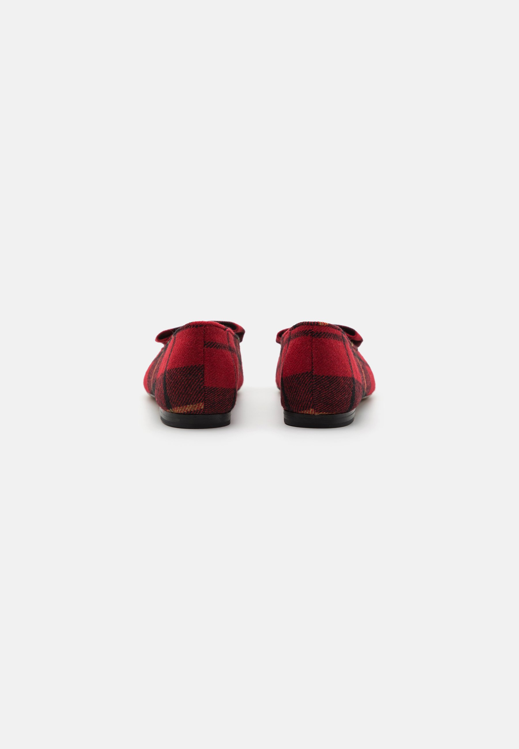 Polo Ralph Lauren ASTYN FLATS LOAFER - Slip-ons - red/black/multi-coloured/red