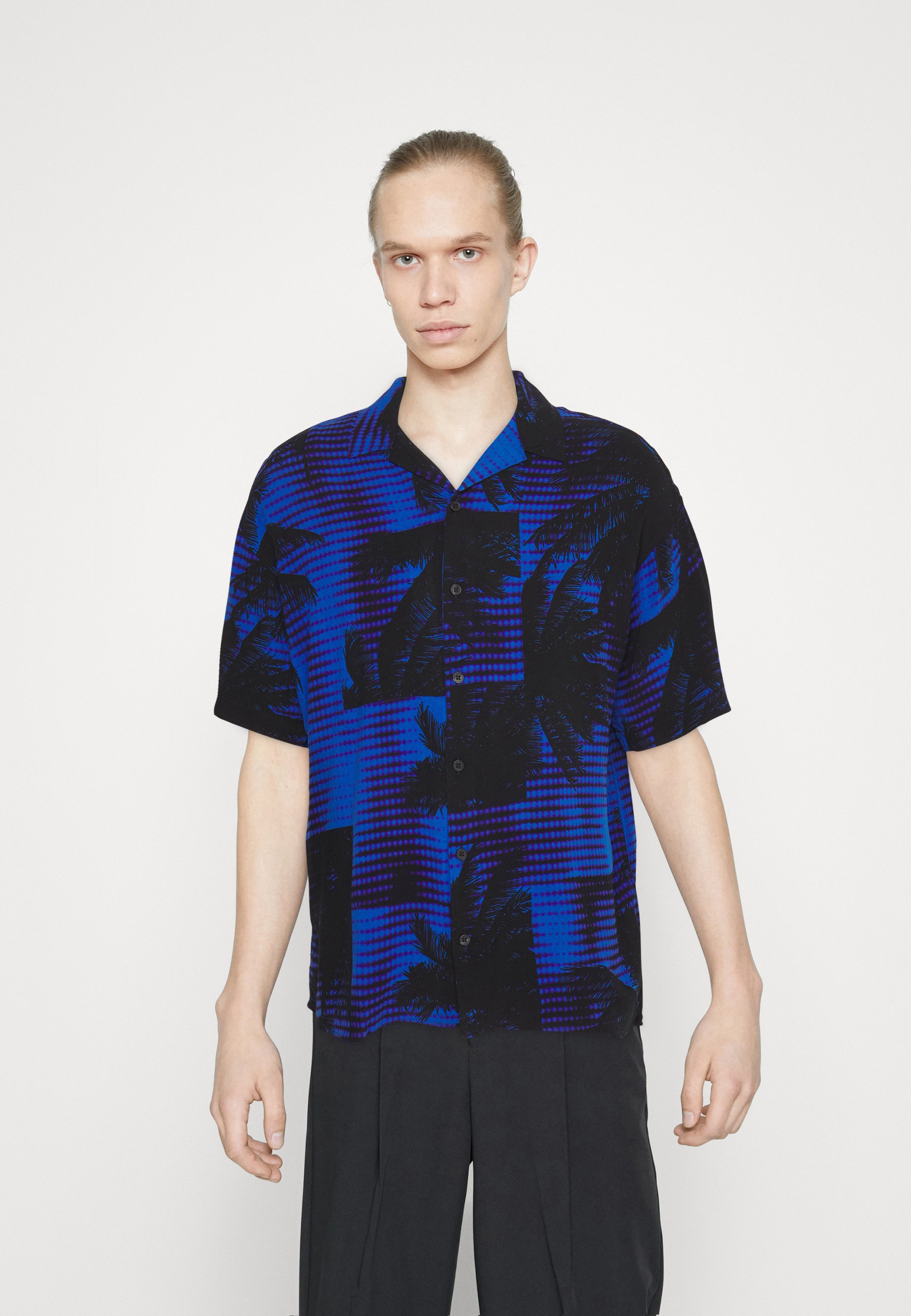 Jack &Jones JCOUNNATURAL REGGIE RESORT SS - Shirt - blue