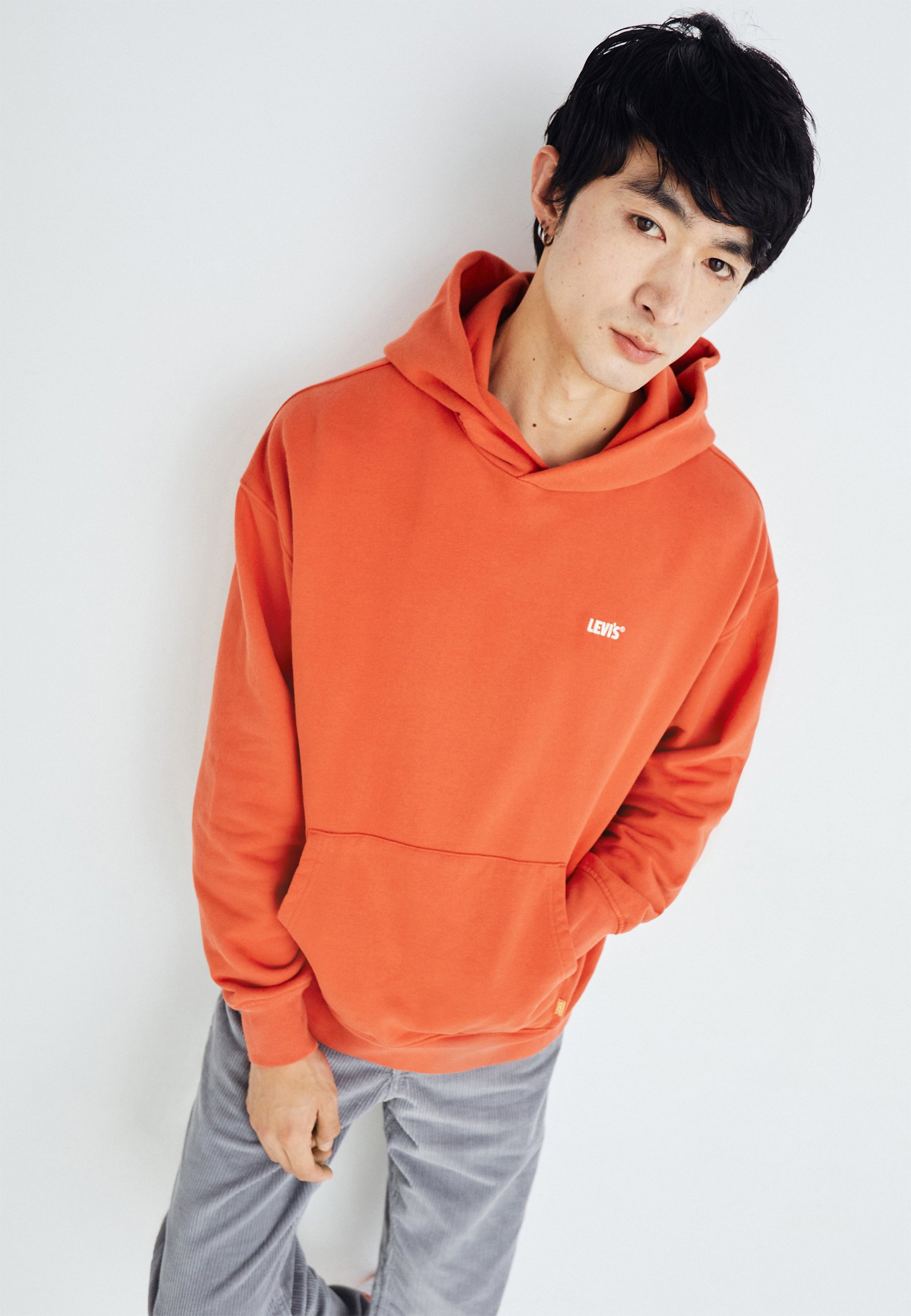 Levi's® GOLD TAB HOODIE - Sweatshirt - mecca orange/coral