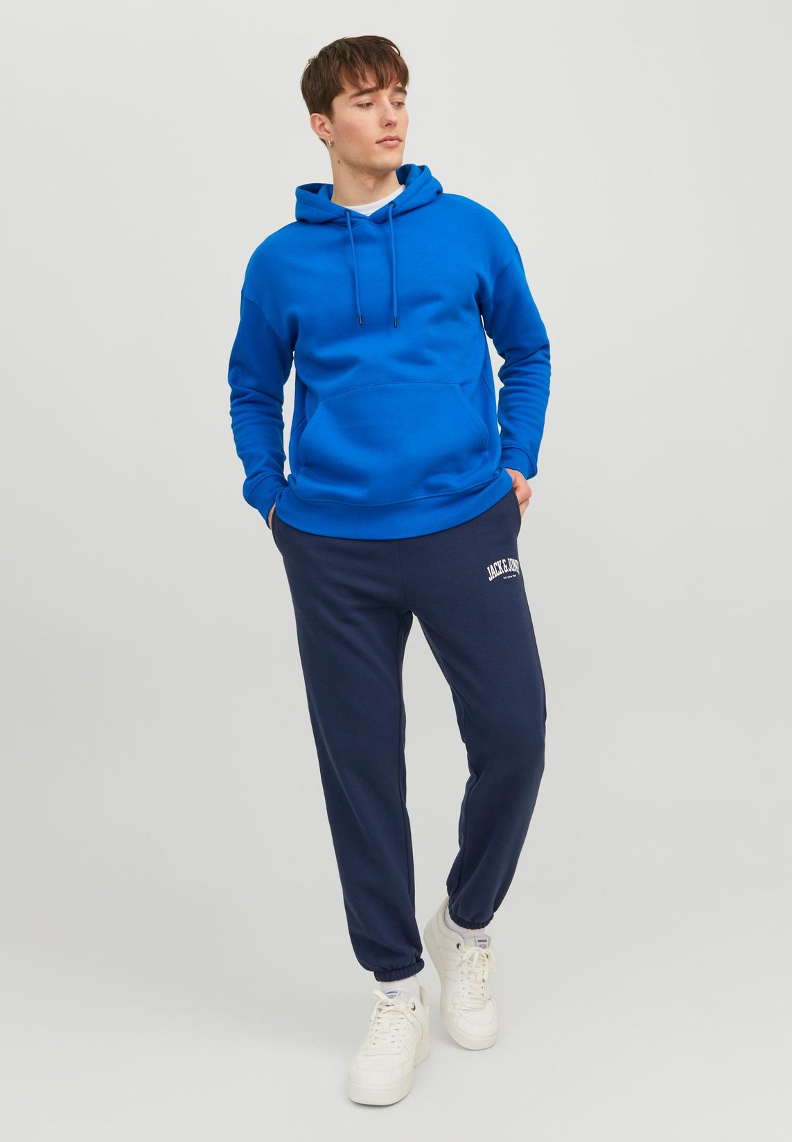 Jack &Jones JPSTKANE JOSH - Tracksuit bottoms - navy/dark-blue denim