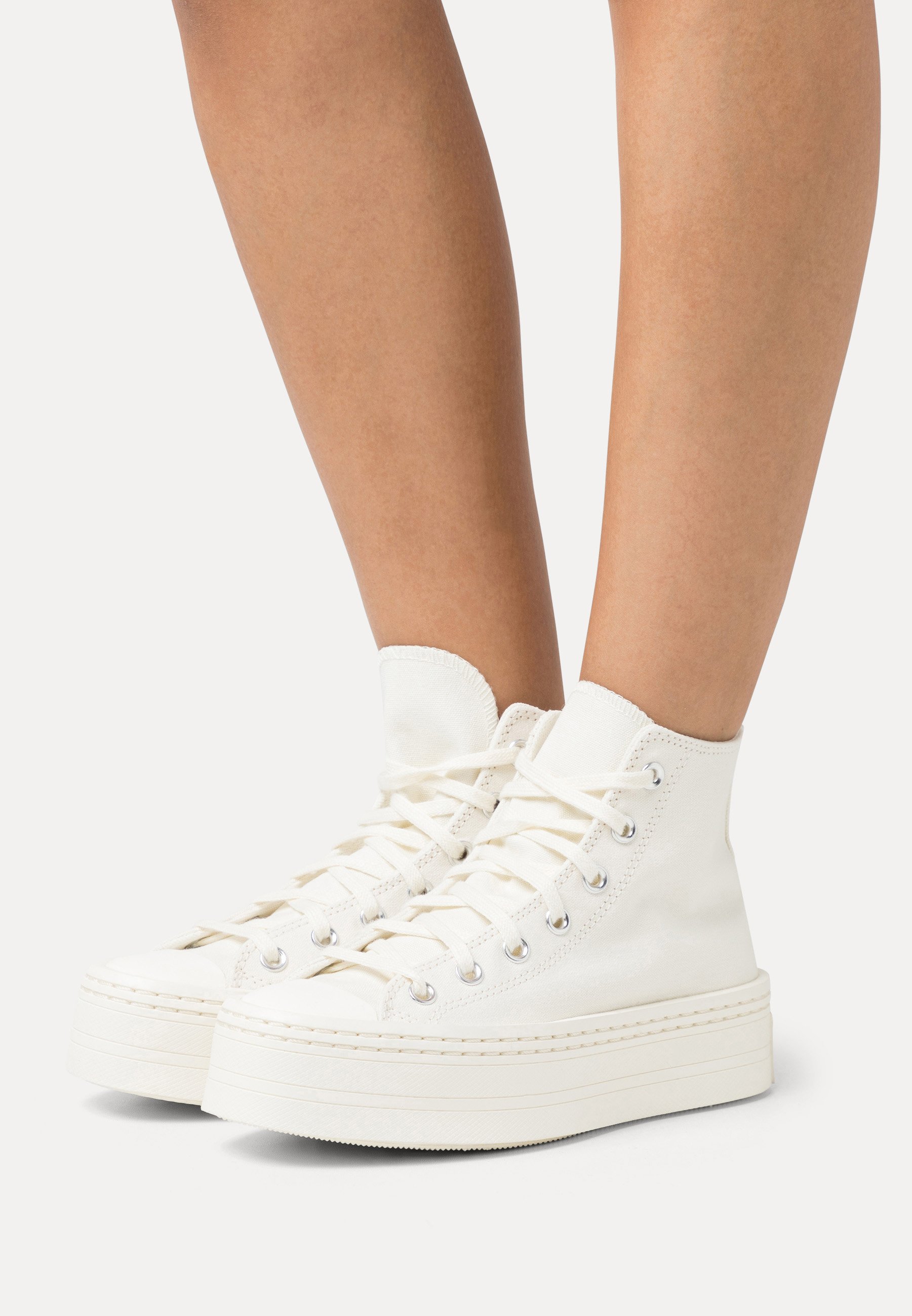 Converse CHUCK TAYLOR ALL STAR MODERN LIFT PLATFORM  - High-top trainers - off white/off-white