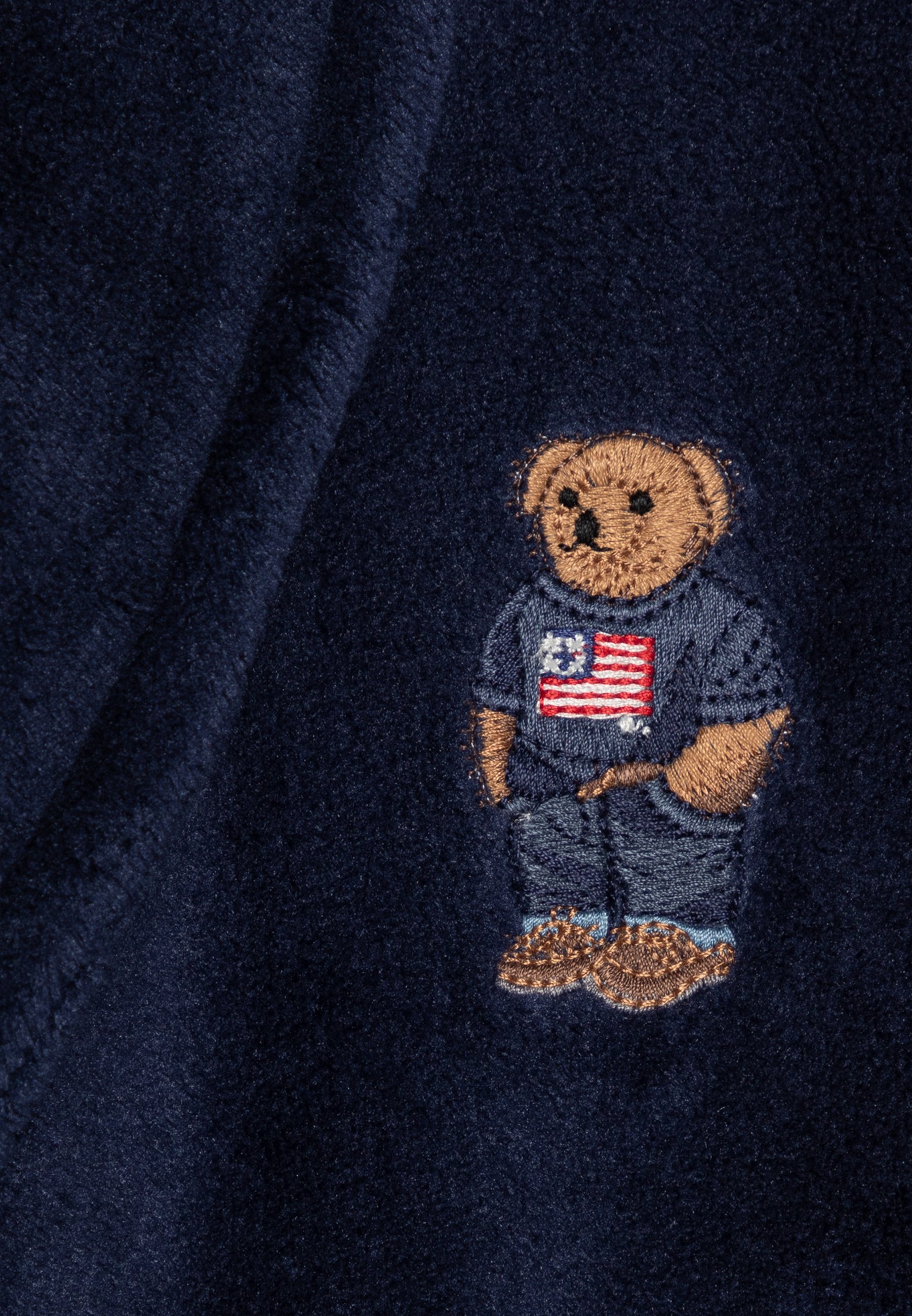 Polo Ralph Lauren BEAR PATCH ROBE UNISEX - Dressing gown - newport navy/dark blue