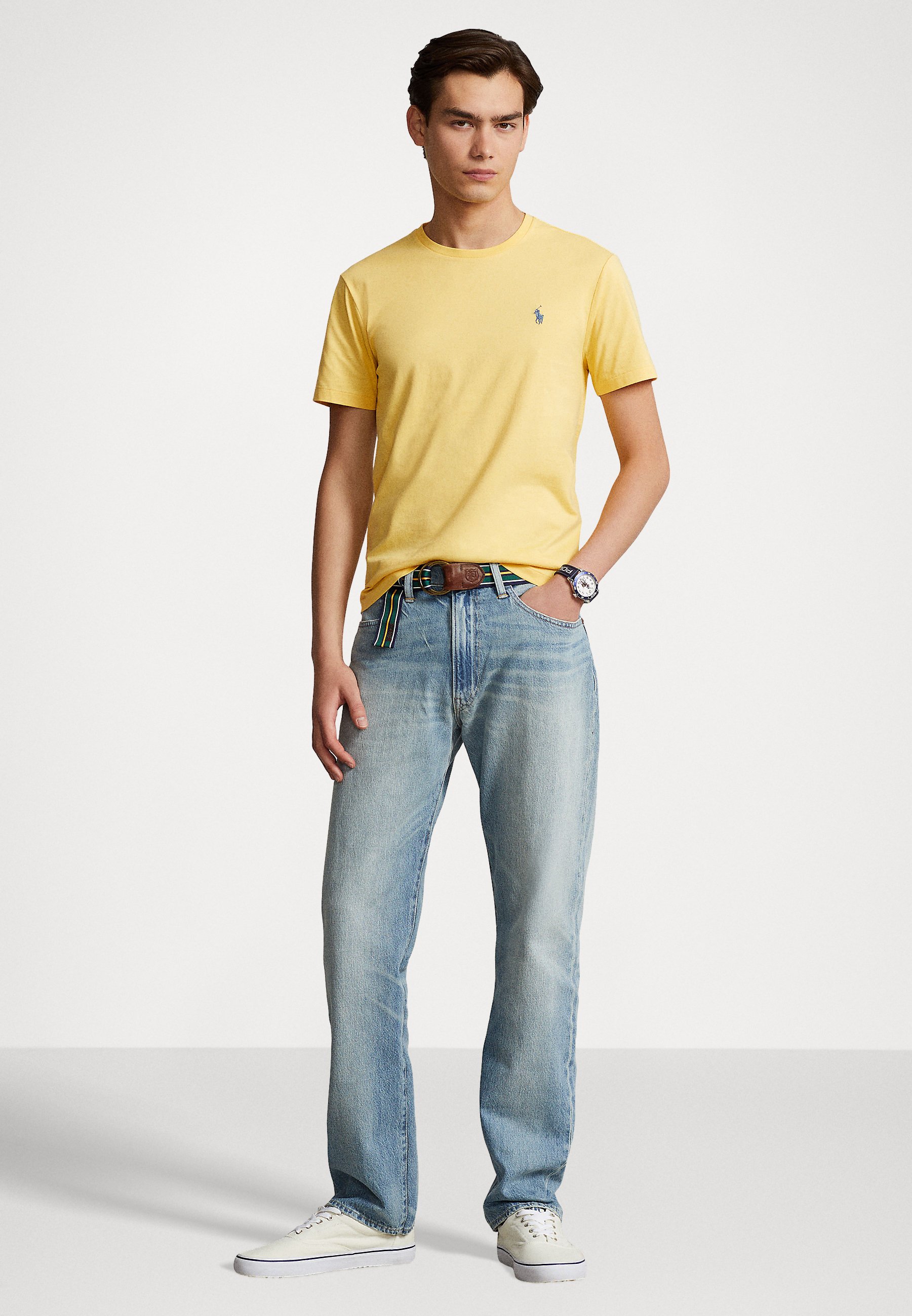 Polo Ralph Lauren SHORT SLEEVE - Basic T-shirt - fall yellow/yellow